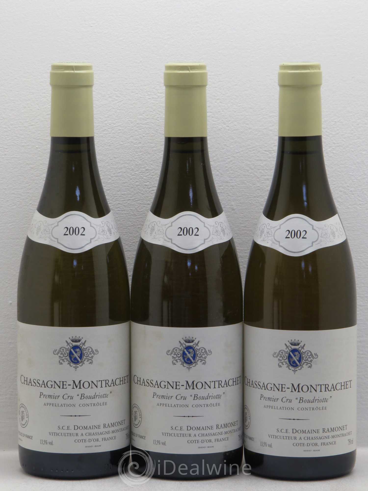 Chassagne-Montrachet 1er Cru Boudriotte Ramonet (Domaine) 2002 - Lot de 12 bouteilles - 3