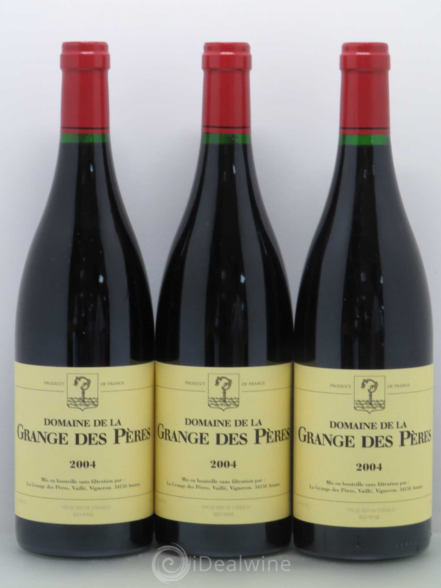 Pays d'Hérault Grange des Pères Laurent Vaillé 2004 - Lotto di 3 bottiglie - 0