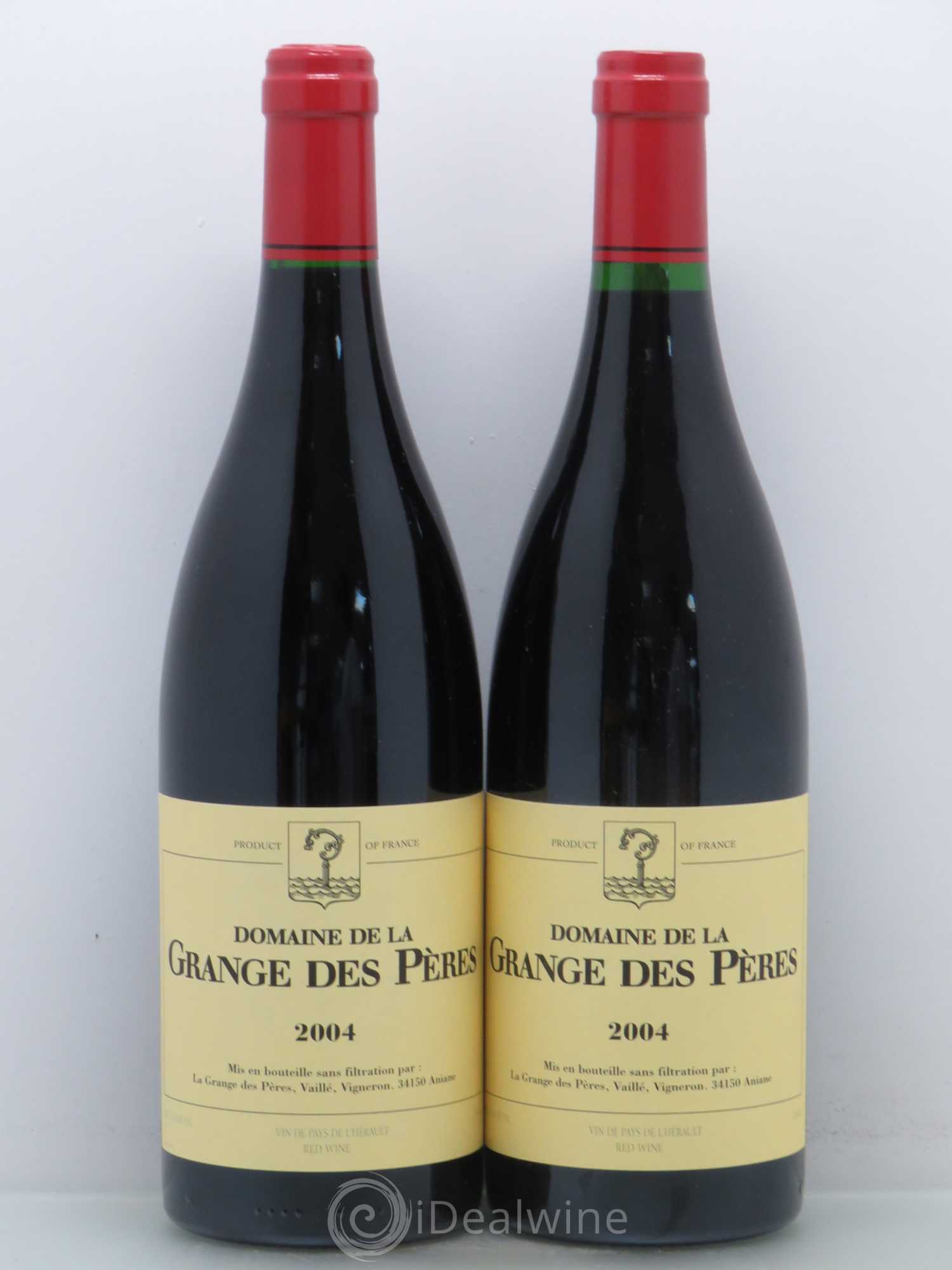 Pays d'Hérault Grange des Pères Laurent Vaillé 2004 - Lot de 2 bouteilles - 0