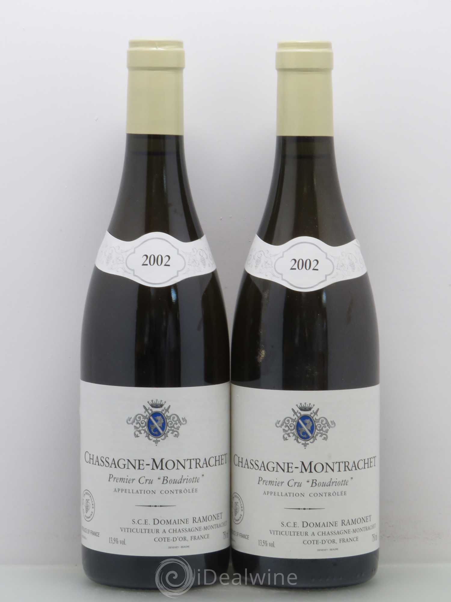 Chassagne-Montrachet 1er Cru Boudriotte Ramonet (Domaine) 2002 - Lot de 2 bouteilles - 0