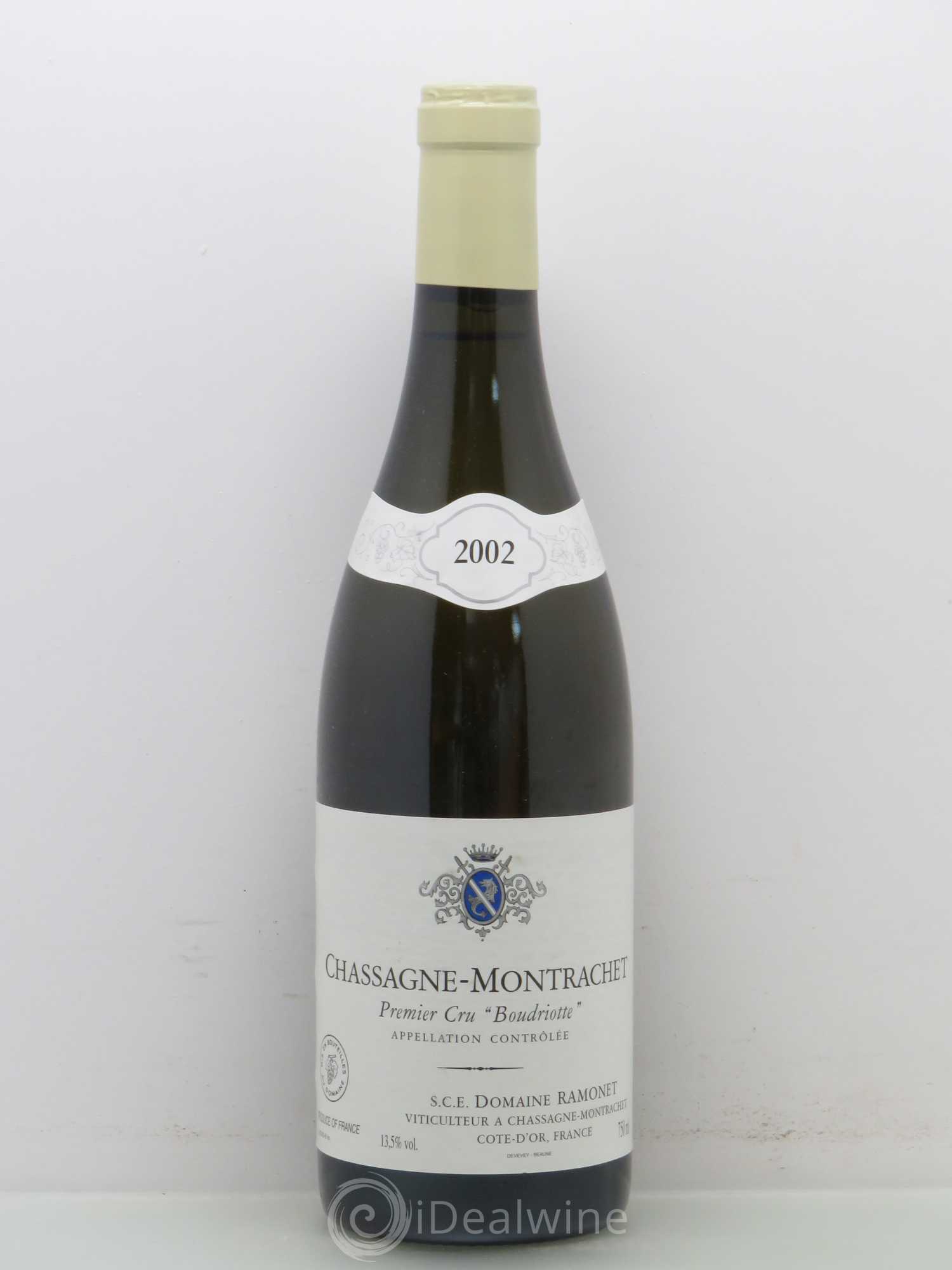 Chassagne-Montrachet 1er Cru Boudriotte Ramonet (Domaine) 2002 - Lot de 1 bouteille - 0