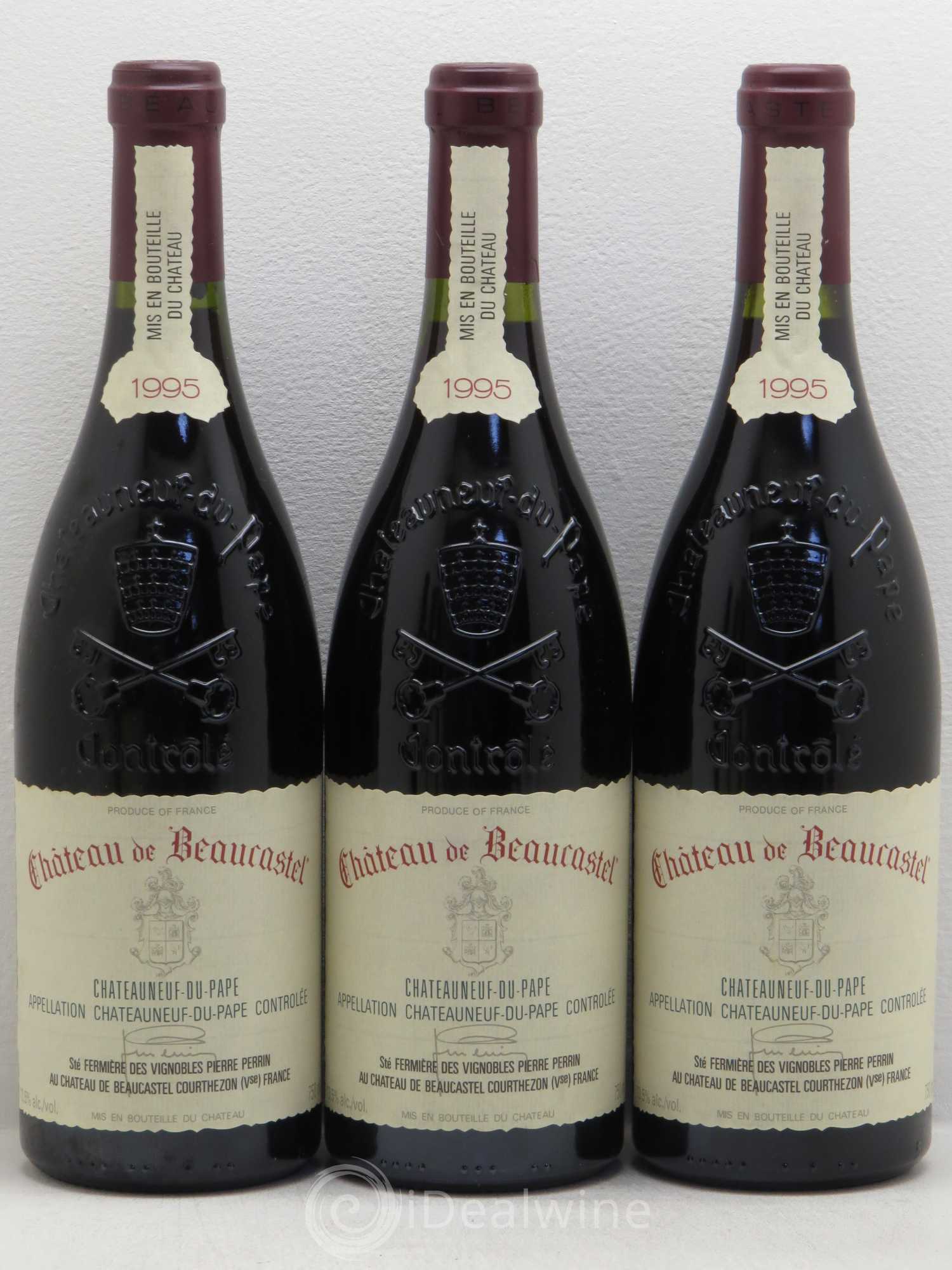Châteauneuf-du-Pape Château de Beaucastel Famille Perrin 1995 - Lot de 12 bouteilles - 1