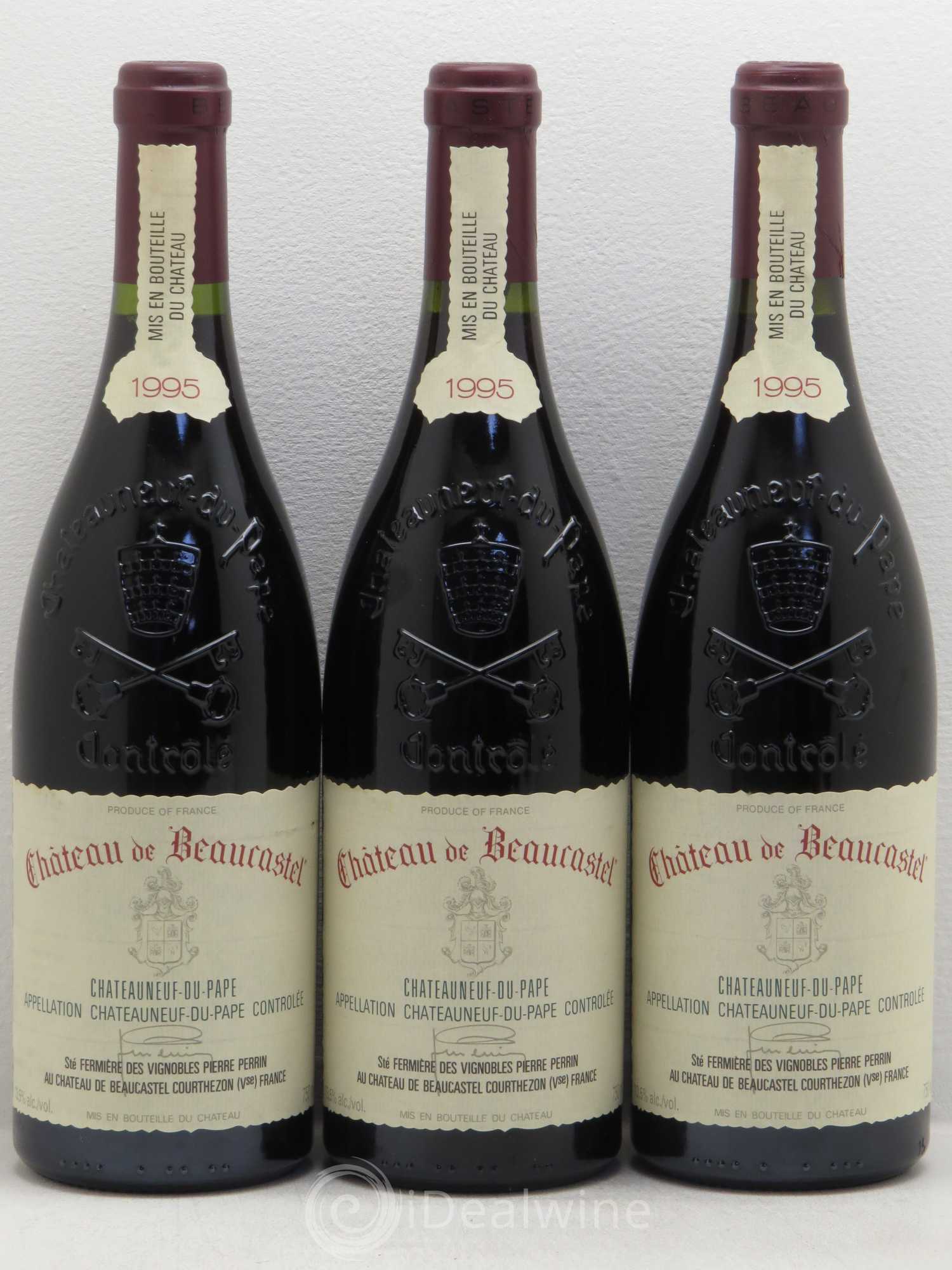 Châteauneuf-du-Pape Château de Beaucastel Famille Perrin 1995 - Lot de 12 bouteilles - 2