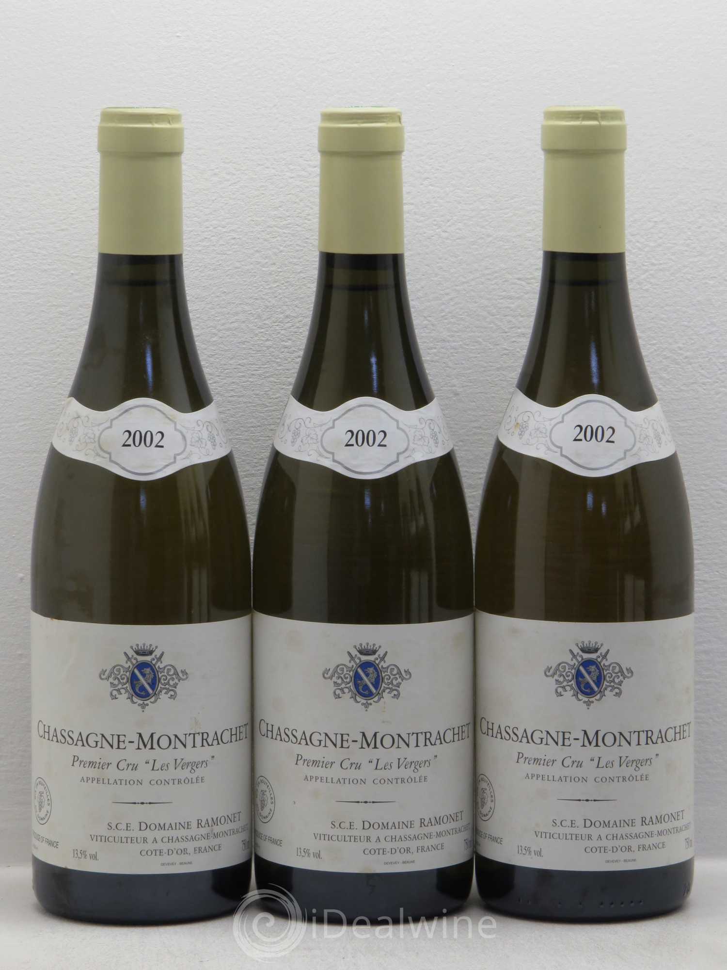Chassagne-Montrachet 1er Cru Les Vergers Ramonet (Domaine) 2002 - Lot de 6 bouteilles - 1
