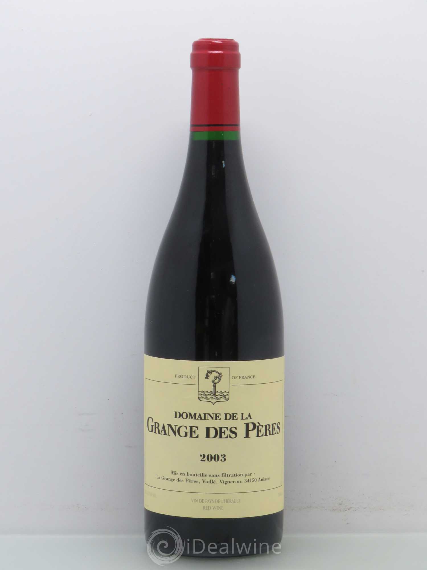 Pays d'Hérault Grange des Pères Laurent Vaillé 2003 - Lot de 1 bouteille - 0