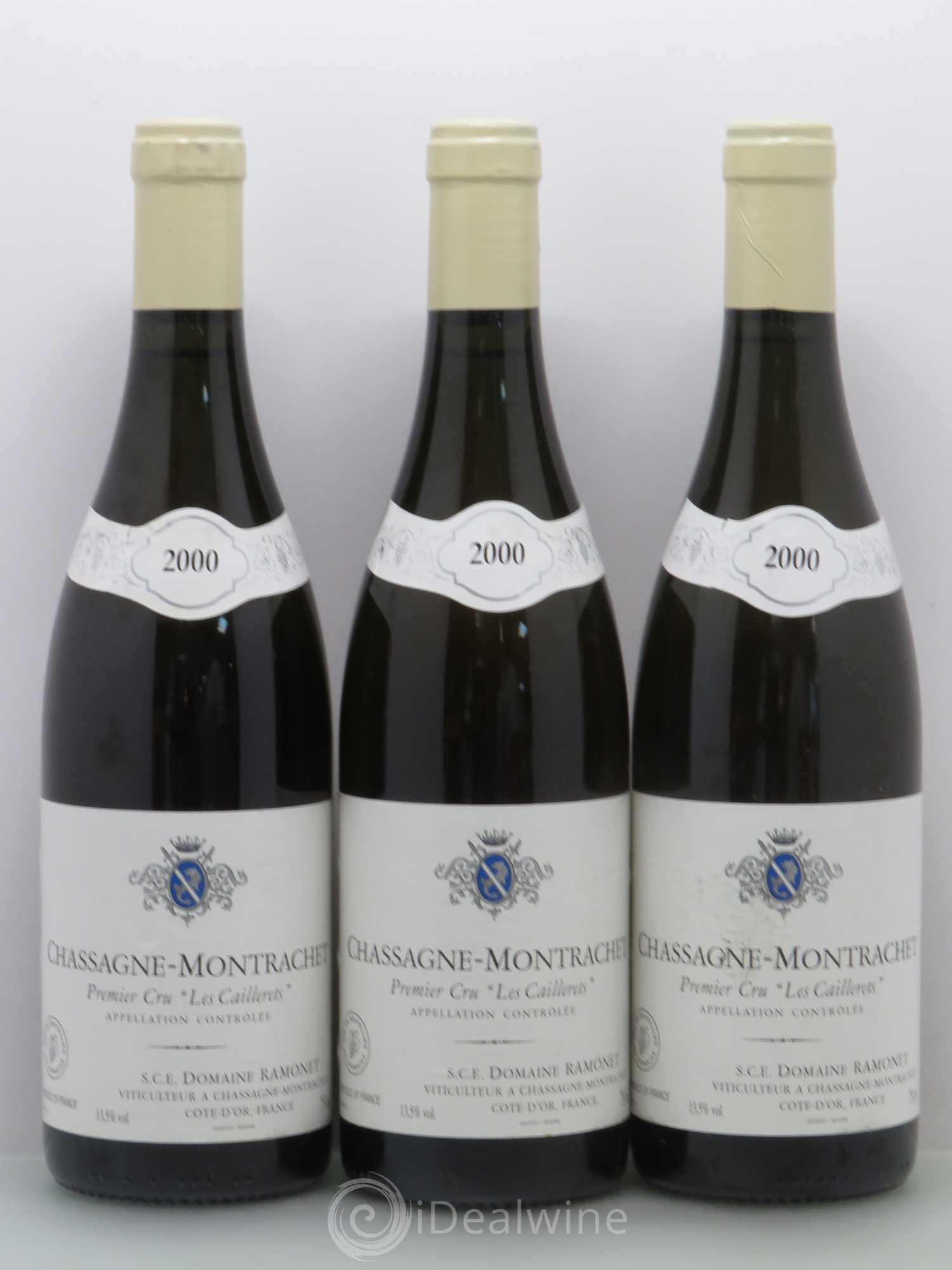 Chassagne-Montrachet 1er Cru Les Caillerets Ramonet (Domaine) 2000 - Lot de 3 bouteilles - 0
