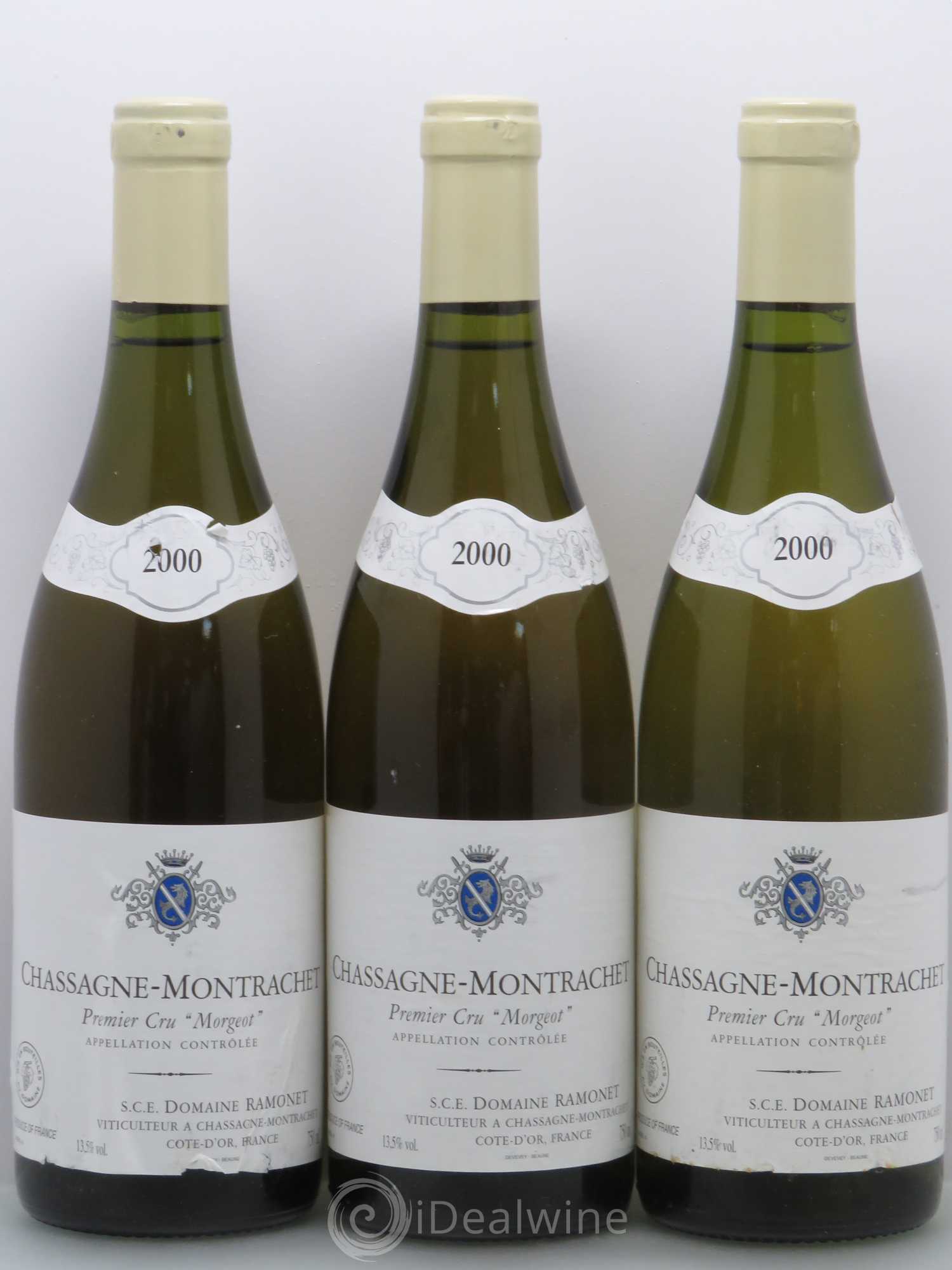 Chassagne-Montrachet 1er Cru Morgeot Ramonet (Domaine) 2000 - Lot de 3 bouteilles - 0