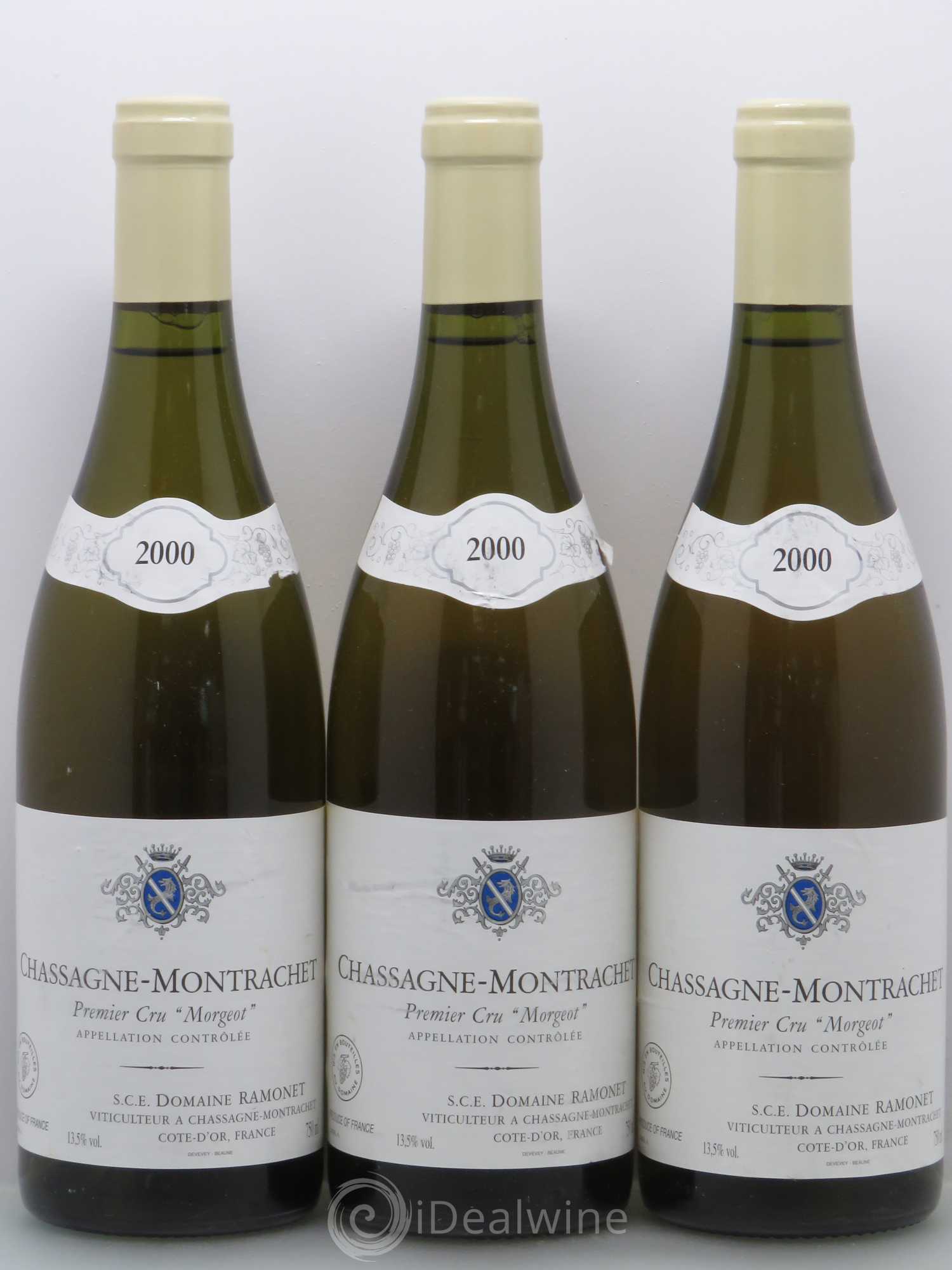 Chassagne-Montrachet 1er Cru Morgeot Ramonet (Domaine) 2000 - Lot de 3 bouteilles - 0