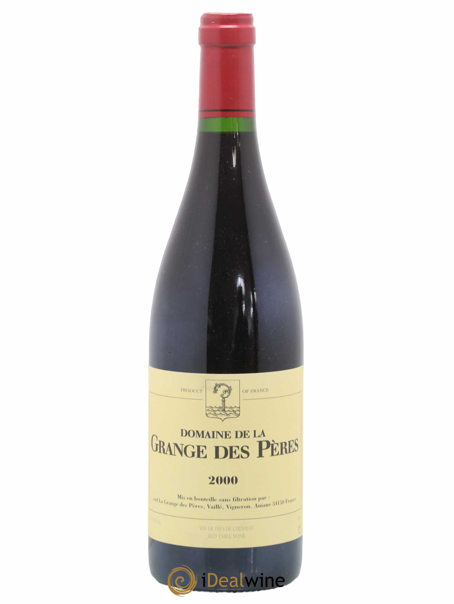 Pays d'Hérault Grange des Pères Laurent Vaillé 2000 - Lot de 1 bouteille - 0