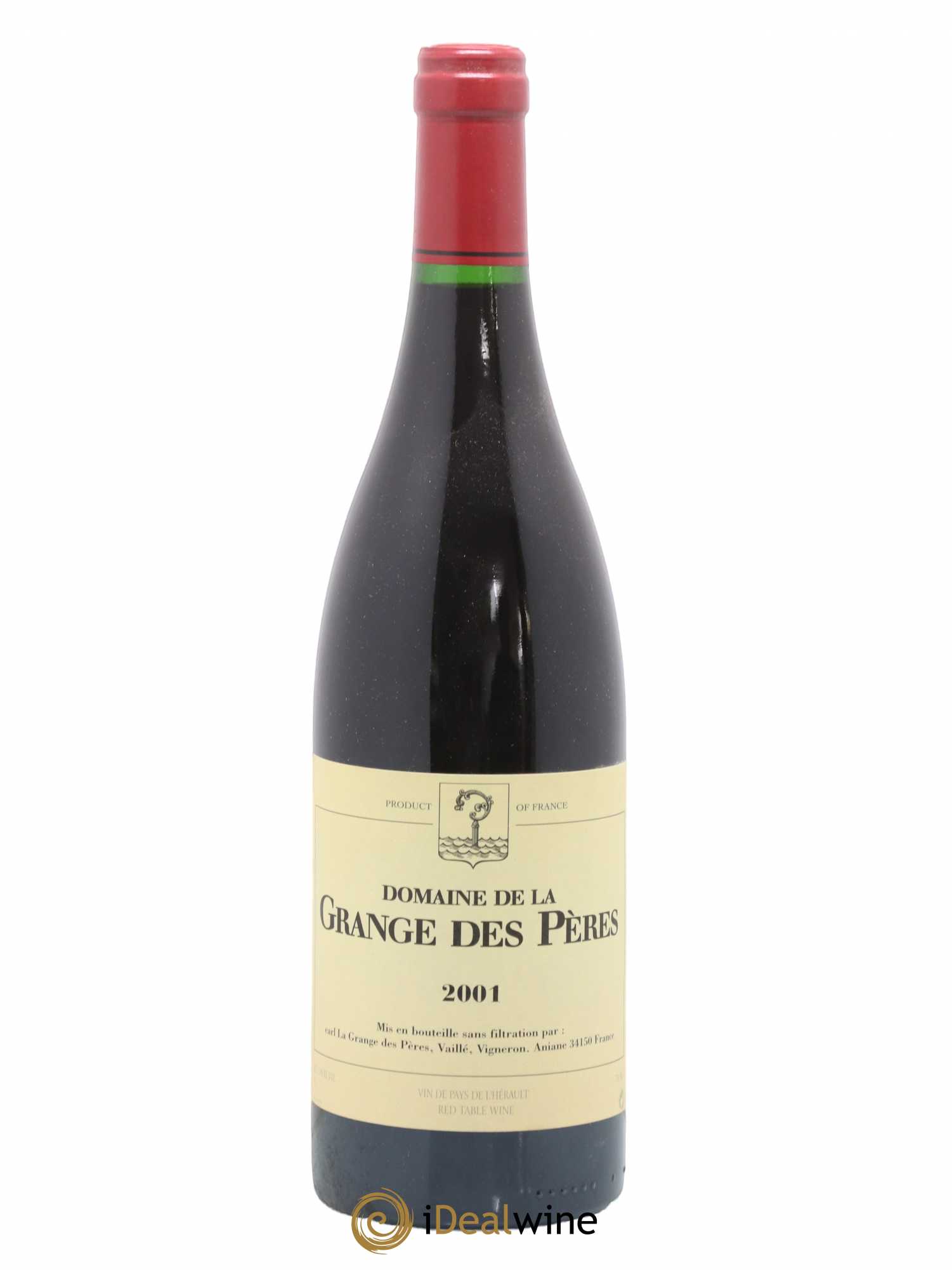 Pays d'Hérault Grange des Pères Laurent Vaillé 2001 - Lot de 1 bouteille - 0