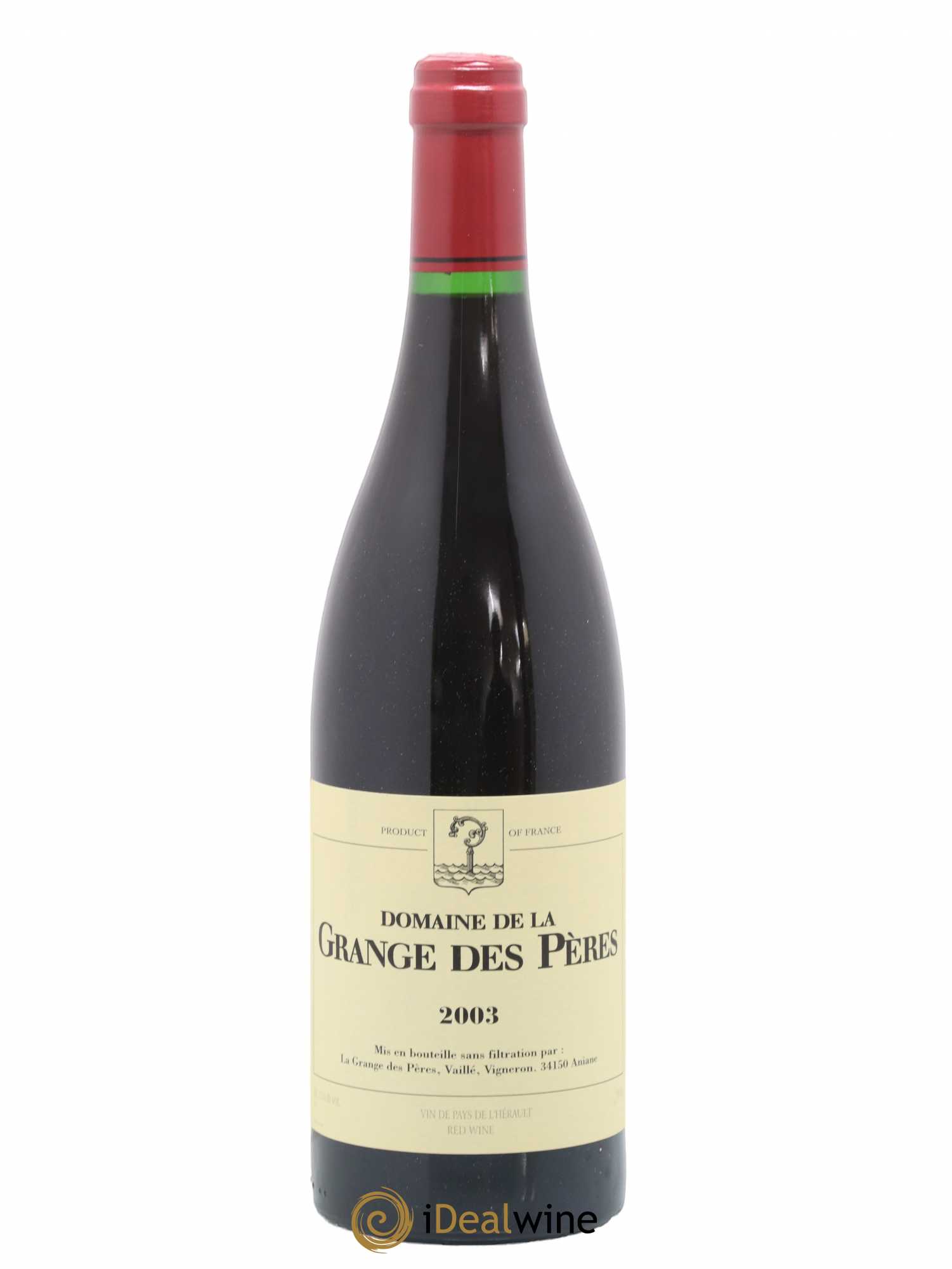 Pays d'Hérault Grange des Pères Laurent Vaillé 2003 - Lot de 1 bouteille - 0