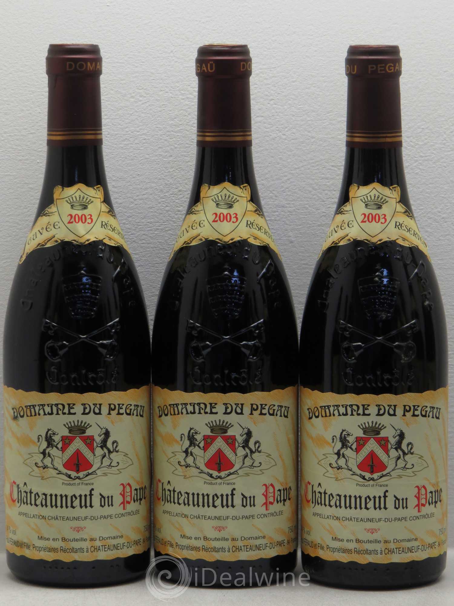 Châteauneuf-du-Pape Domaine du Pégau Cuvée Réservée Paul et Laurence Féraud 2003 - Lot de 12 bouteilles - 2
