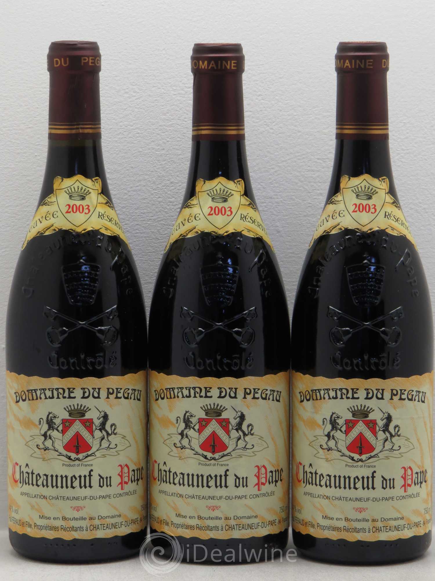 Châteauneuf-du-Pape Domaine du Pégau Cuvée Réservée Paul et Laurence Féraud 2003 - Lot de 12 bouteilles - 3