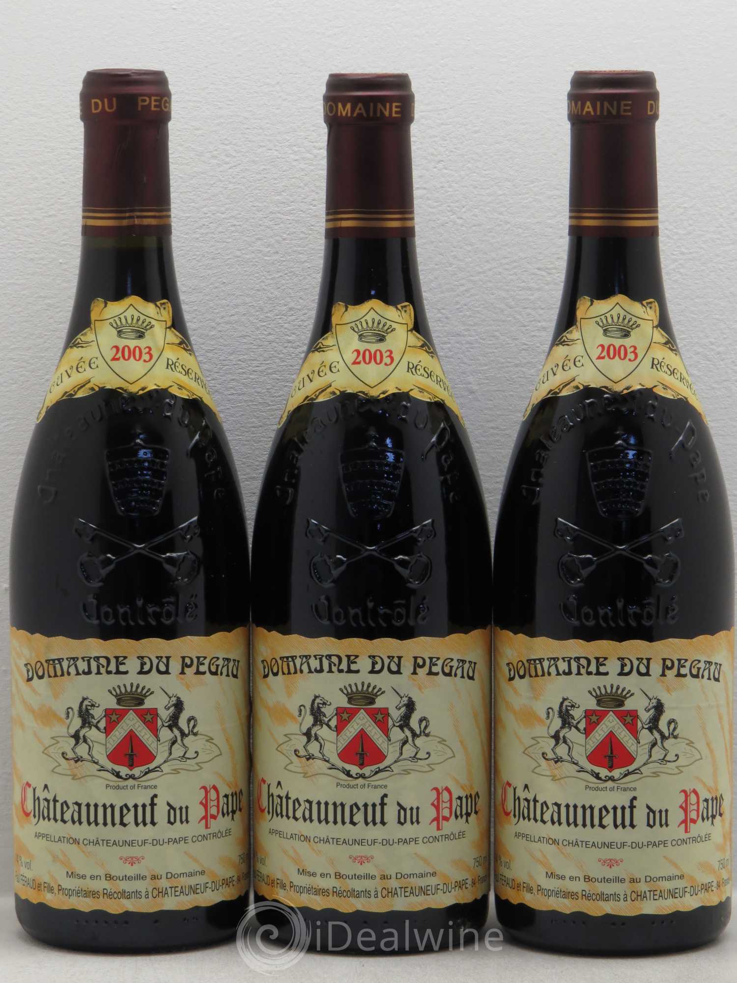 Châteauneuf-du-Pape Domaine du Pégau Cuvée Réservée Paul et Laurence Féraud 2003 - Lot de 12 bouteilles - 4