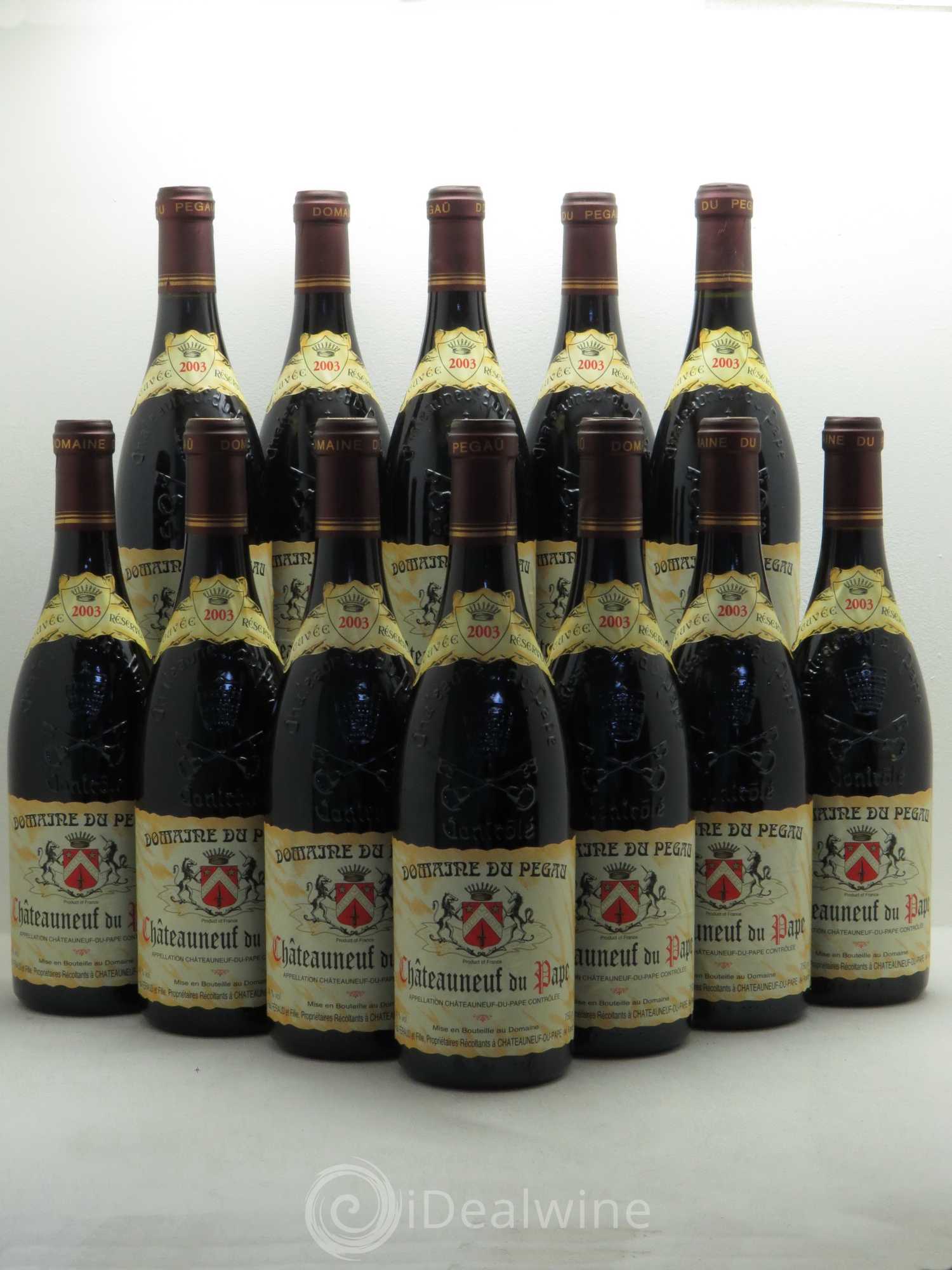 Châteauneuf-du-Pape Domaine du Pégau Cuvée Réservée Paul et Laurence Féraud 2003 - Lot de 12 bouteilles - 0