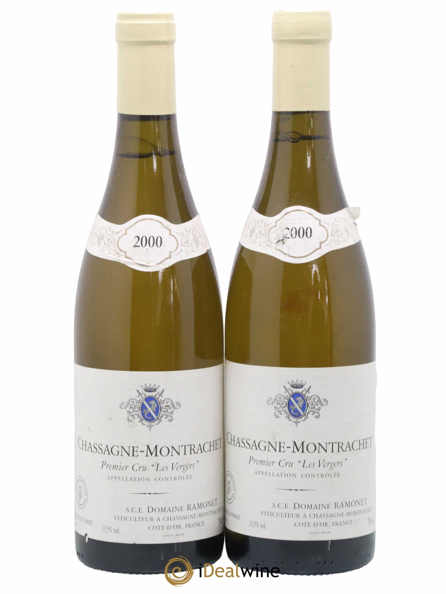 Chassagne-Montrachet 1er Cru Les Vergers Ramonet (Domaine) 2000 - Lot de 2 bouteilles - 0