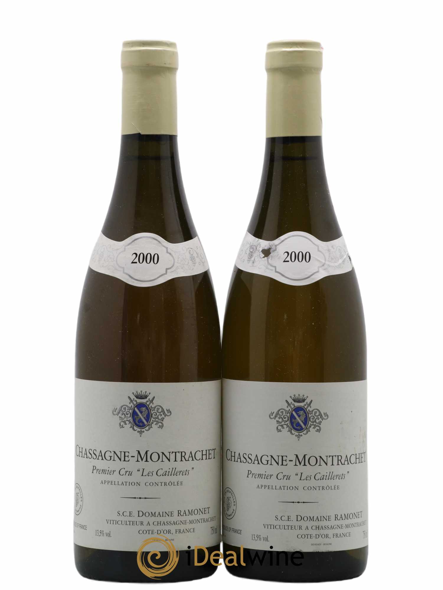 Chassagne-Montrachet 1er Cru Les Caillerets Ramonet 2000 - Lot de 2 bouteilles - 0