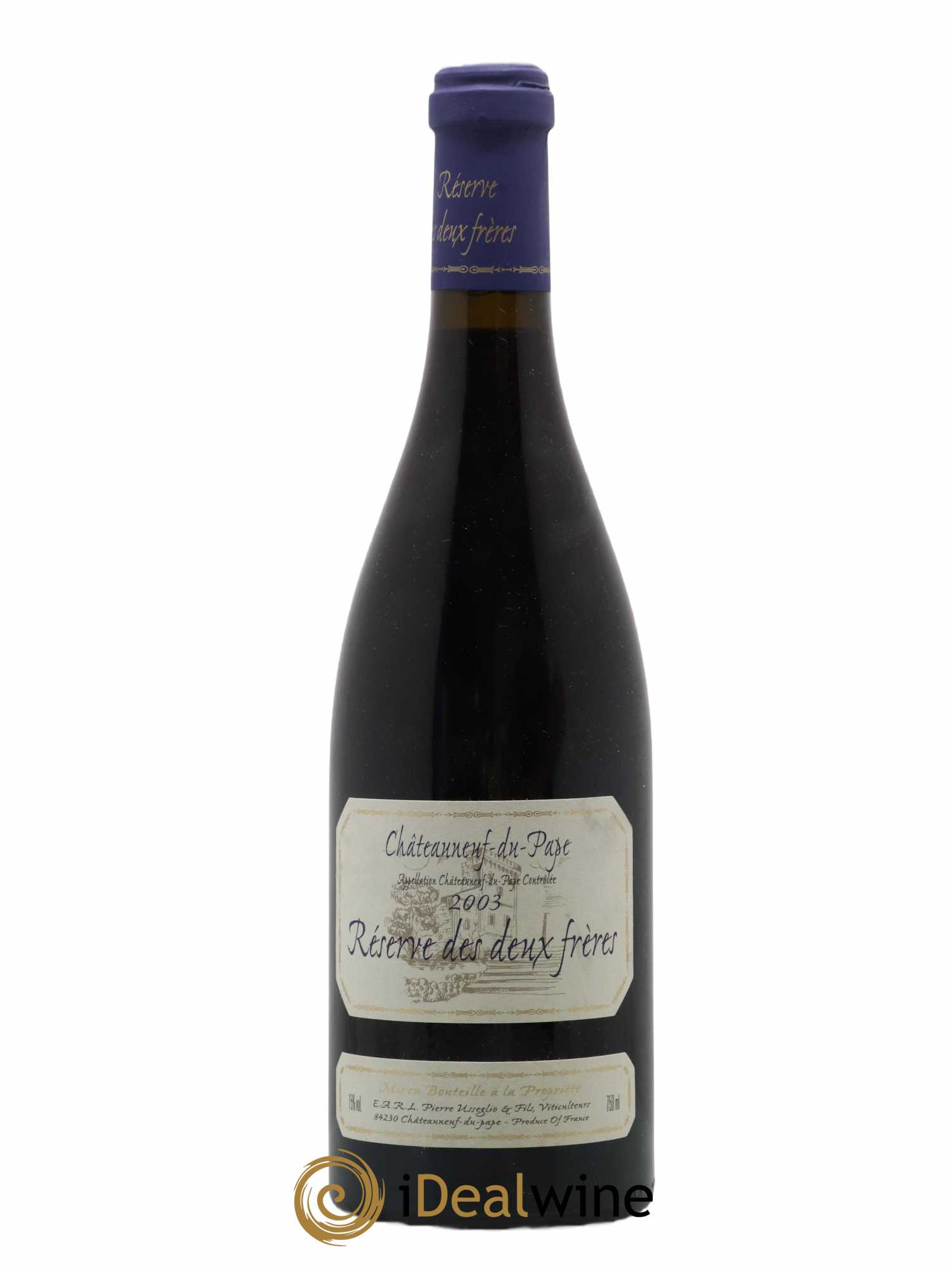 Châteauneuf-du-Pape Réserve des 2 frères Pierre Usseglio & Fils 2003 - Lot de 1 bouteille - 0