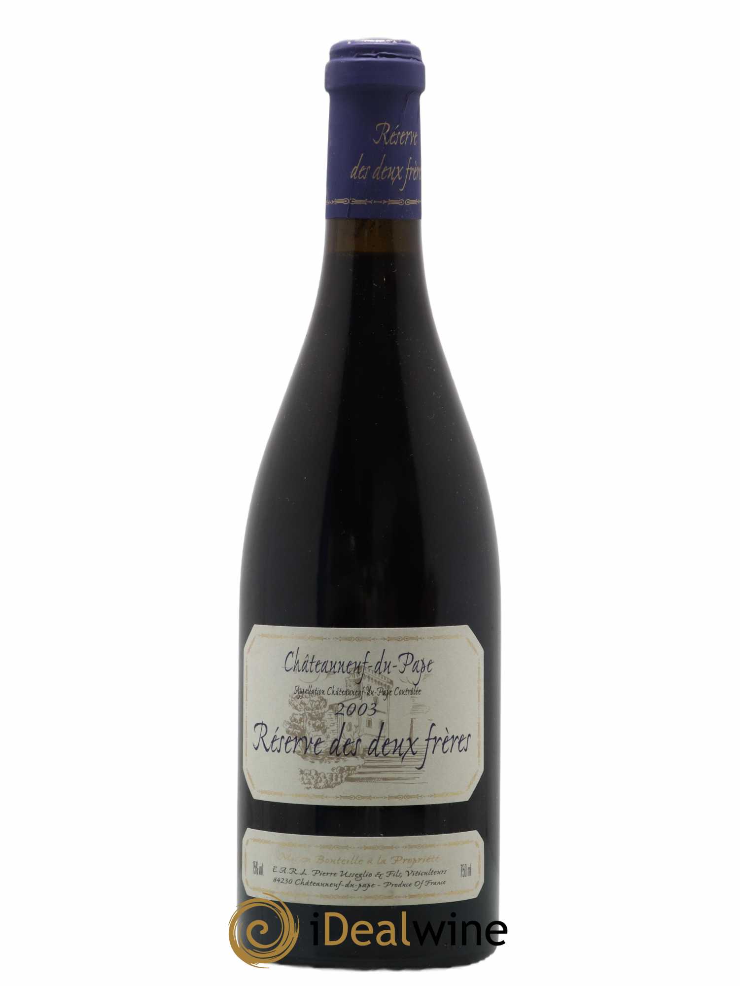 Châteauneuf-du-Pape Réserve des 2 frères Pierre Usseglio & Fils 2003 - Lot de 1 bouteille - 0
