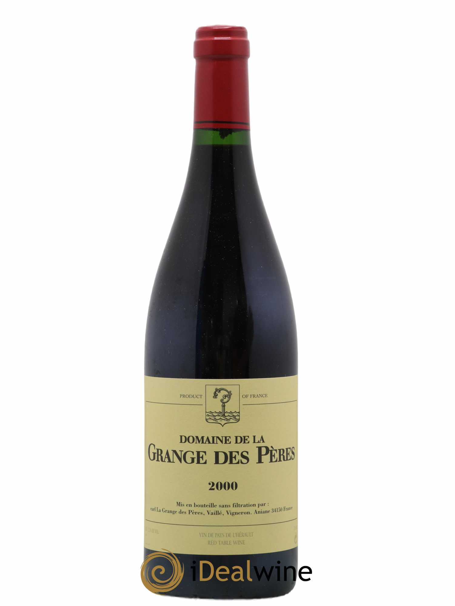 Pays d'Hérault Grange des Pères Laurent Vaillé 2000 - Lot de 1 bouteille - 0