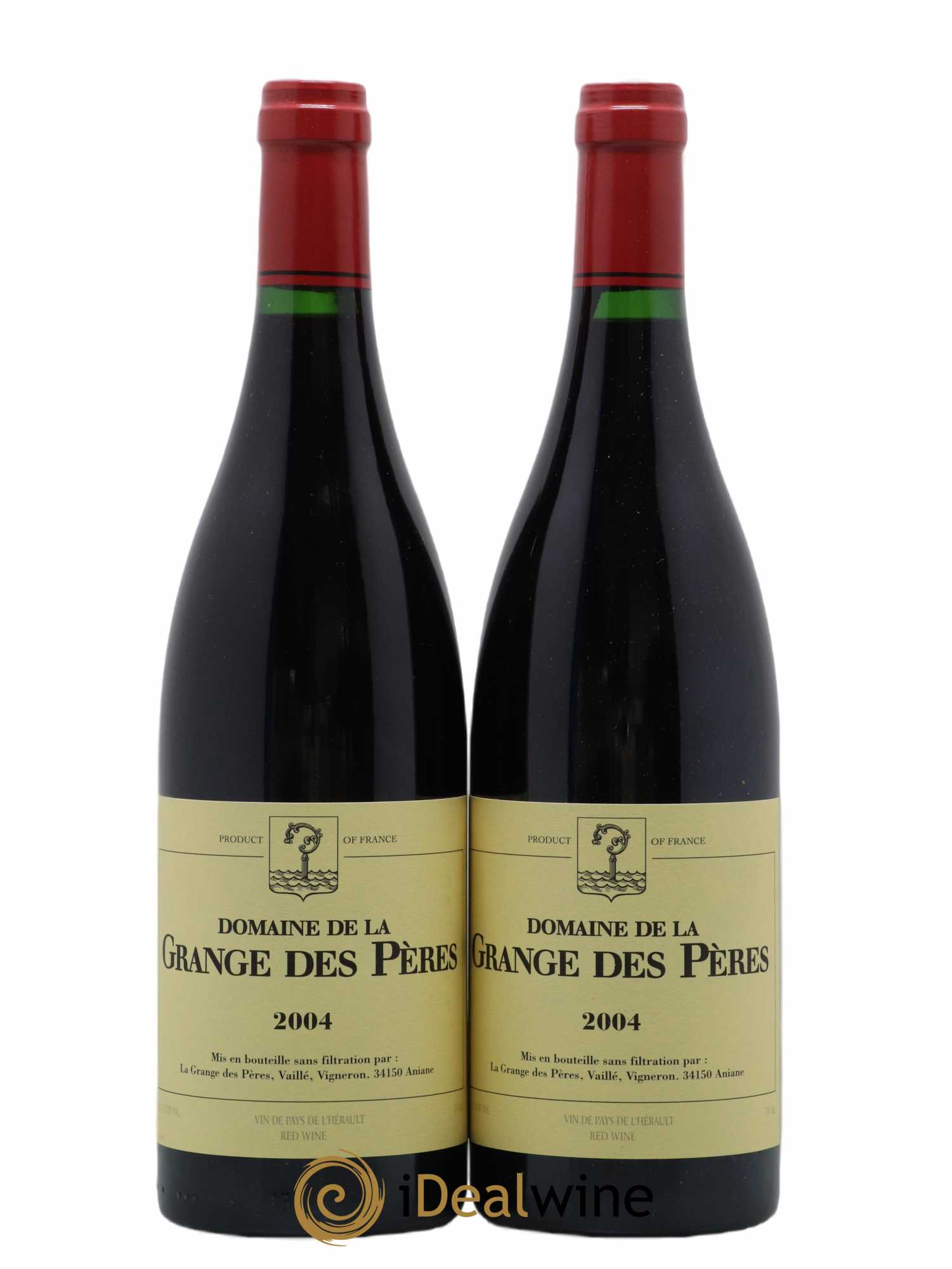 Pays d'Hérault Grange des Pères Laurent Vaillé 2004 - Lot de 2 bouteilles - 0