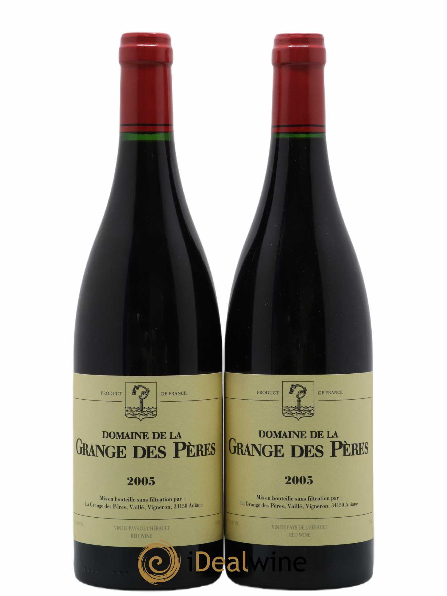 Pays d'Hérault Grange des Pères Laurent Vaillé 2005 - Lot de 2 bouteilles - 0