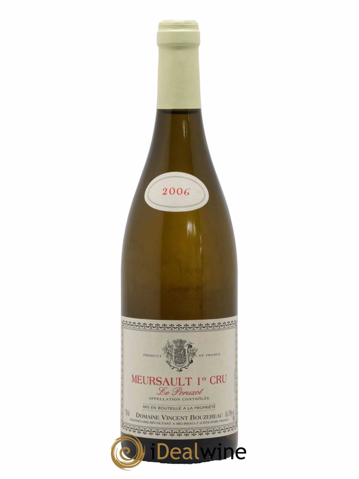 Meursault 1er Cru Le Poruzot Vincent Bouzereau (Domaine) 2006 - Lot de 1 bouteille - 0