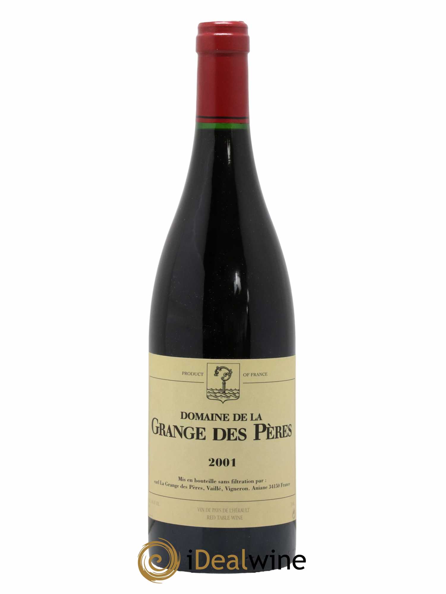 Pays d'Hérault Grange des Pères Laurent Vaillé 2001 - Lot de 1 bouteille - 0