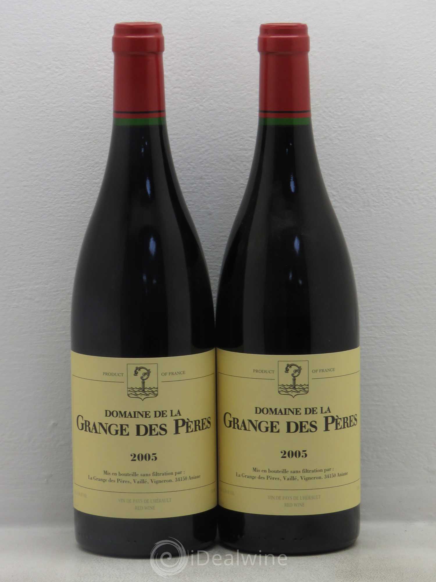 Pays d'Hérault Grange des Pères Laurent Vaillé 2005 - Lot de 2 bouteilles - 0