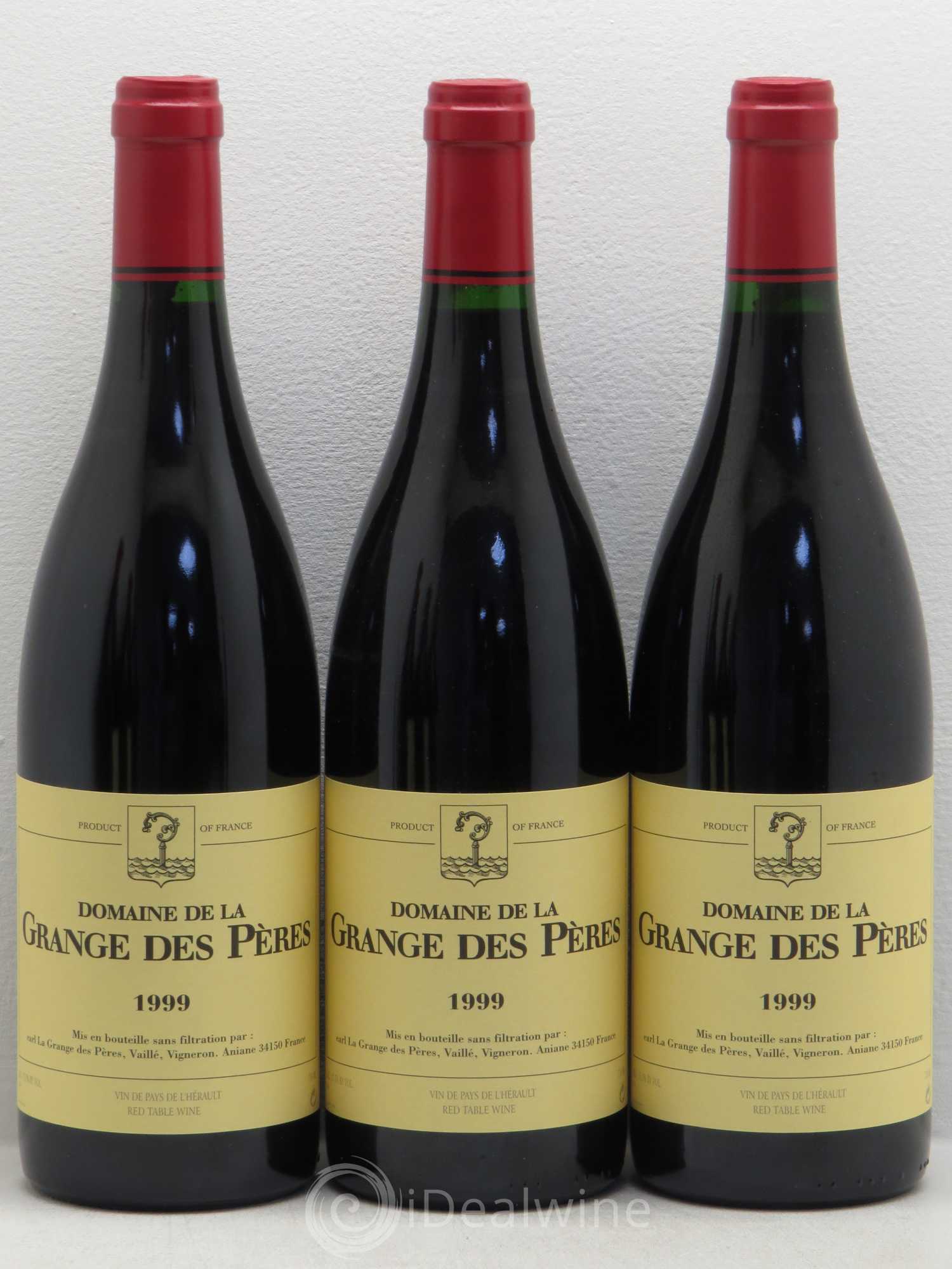 Pays d'Hérault Grange des Pères Laurent Vaillé 1999 - Lot de 12 bouteilles - 1
