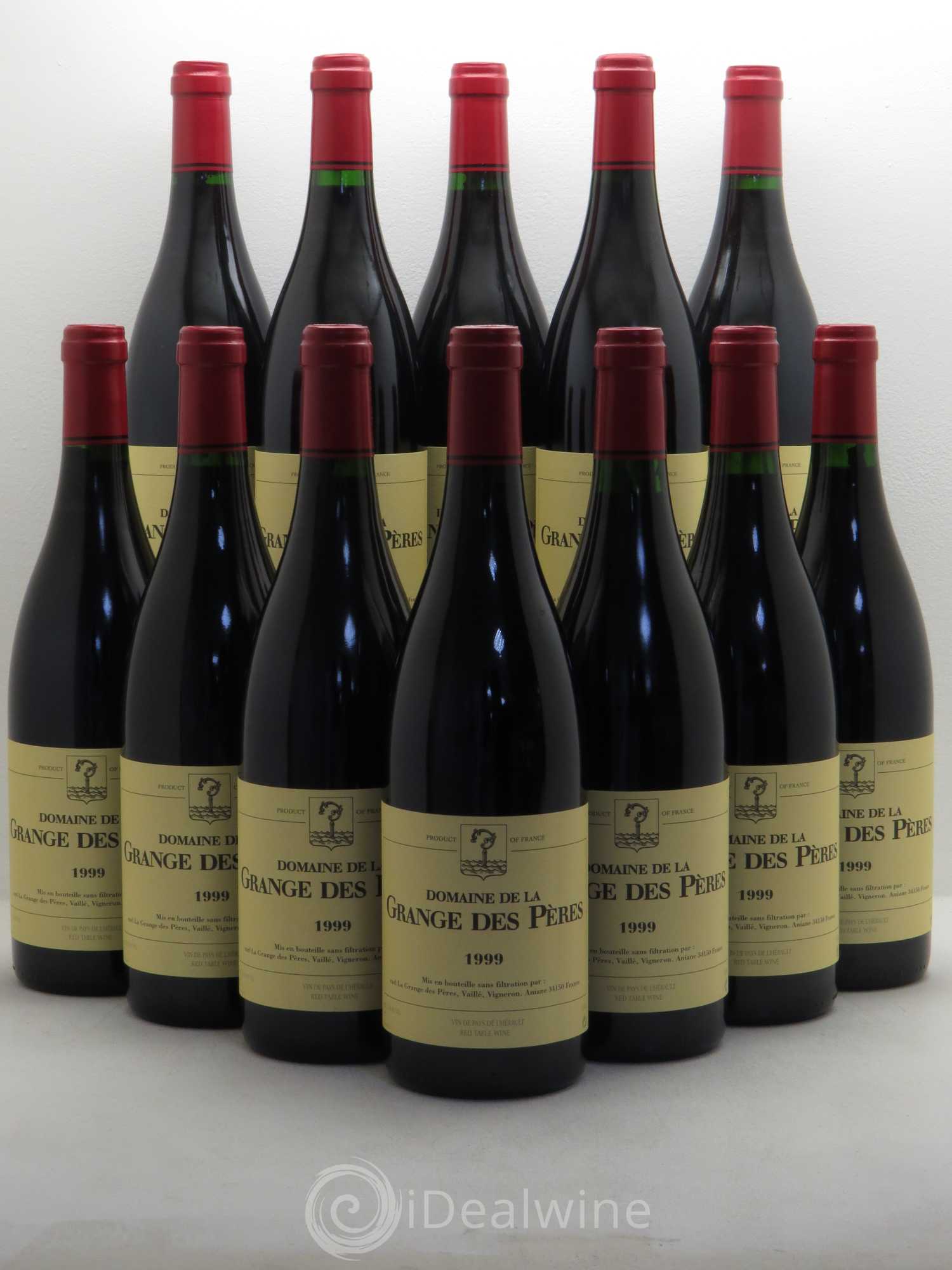 Pays d'Hérault Grange des Pères Laurent Vaillé 1999 - Lot de 12 bouteilles - 0