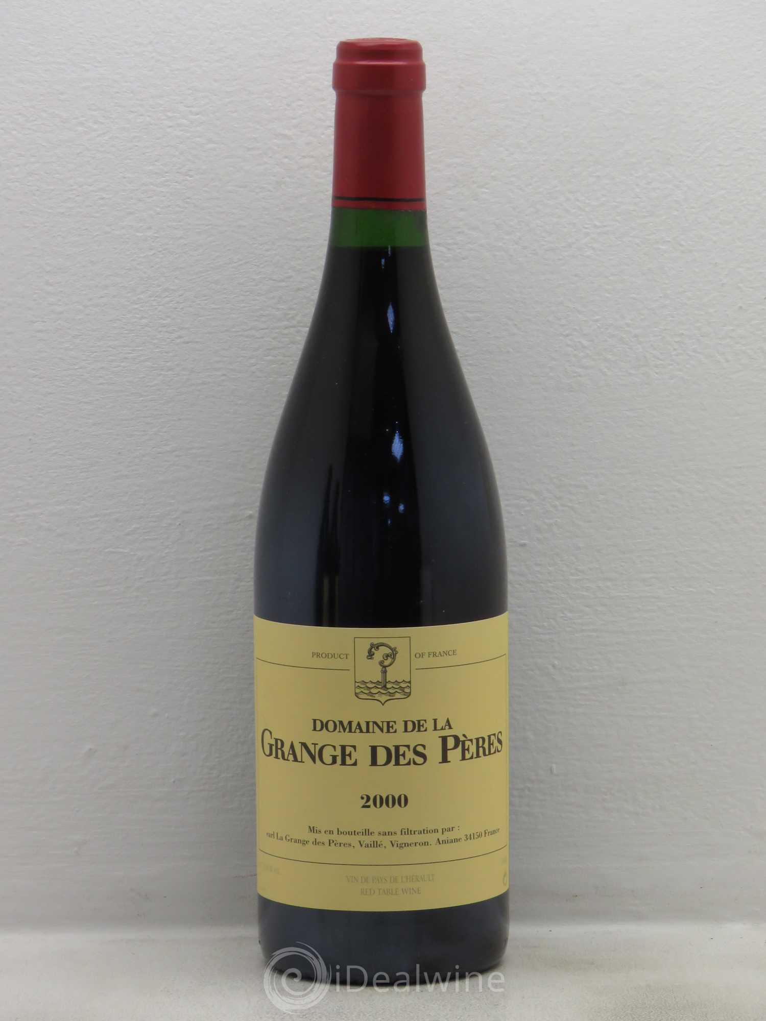 Pays d'Hérault Grange des Pères Laurent Vaillé 2000 - Lot de 1 bouteille - 0