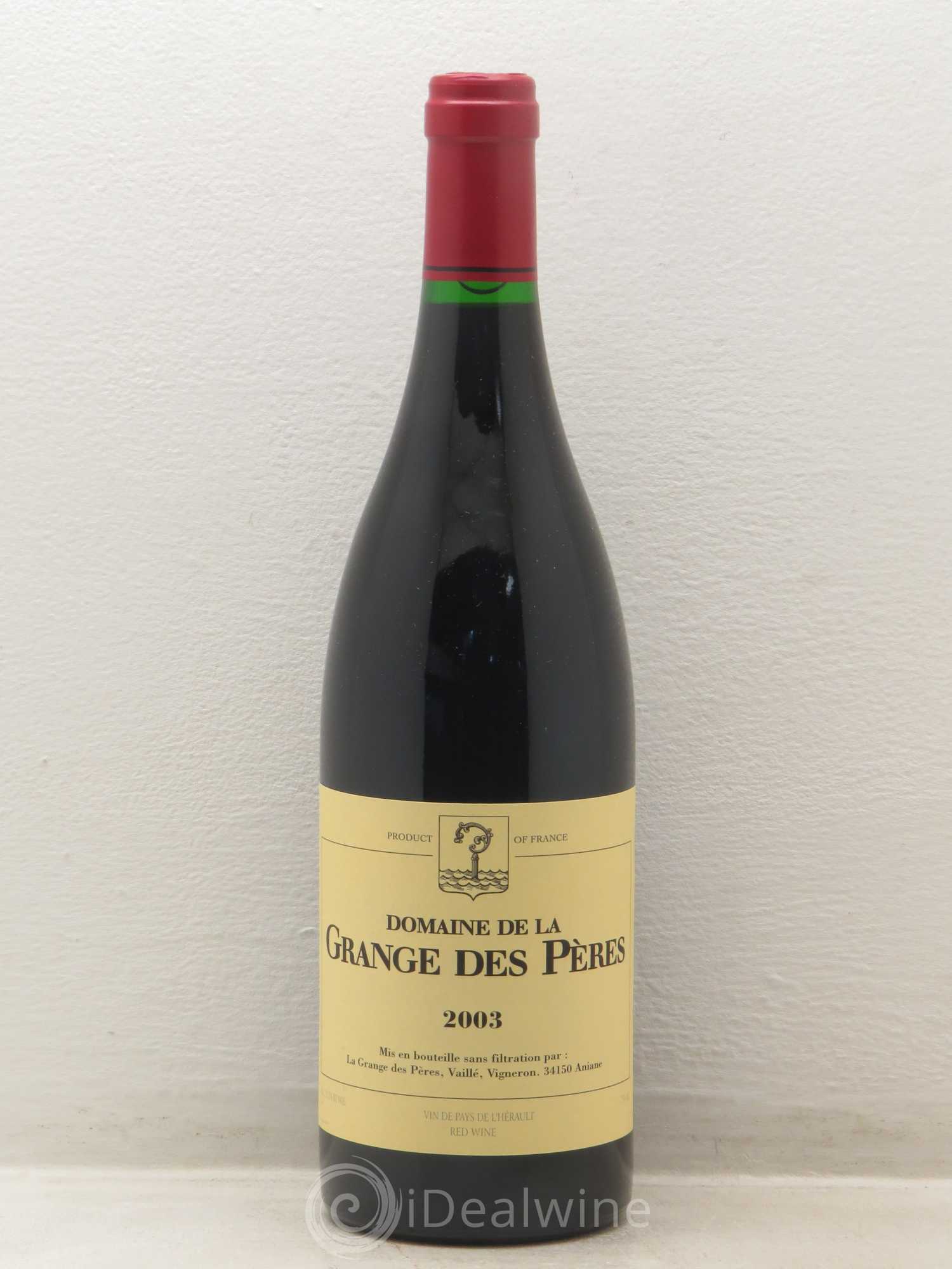 Pays d'Hérault Grange des Pères Laurent Vaillé 2003 - Lot de 1 bouteille - 0