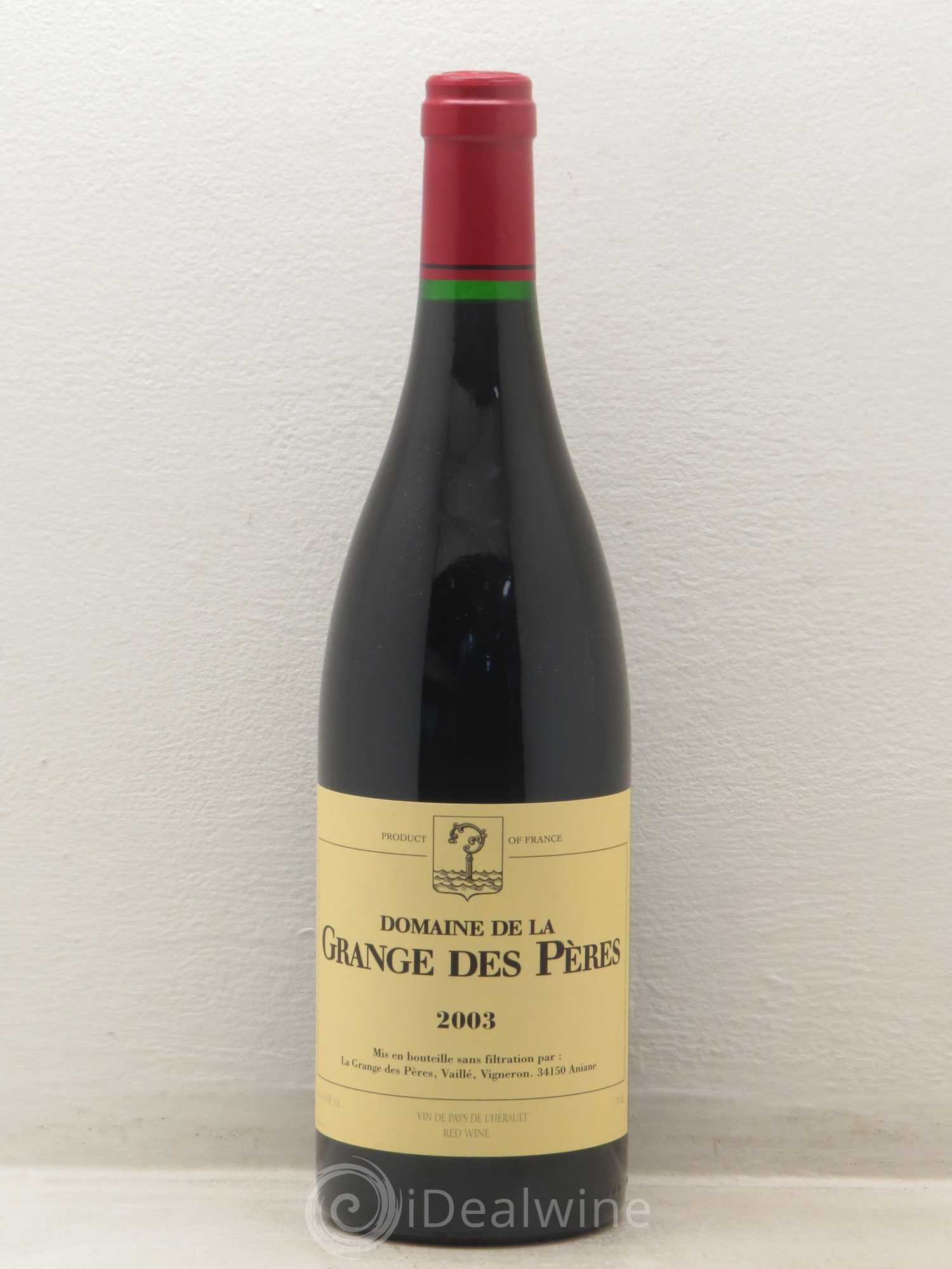 Pays d'Hérault Grange des Pères Laurent Vaillé (sans prix de réserve) 2003 - Lot de 1 bouteille - 0