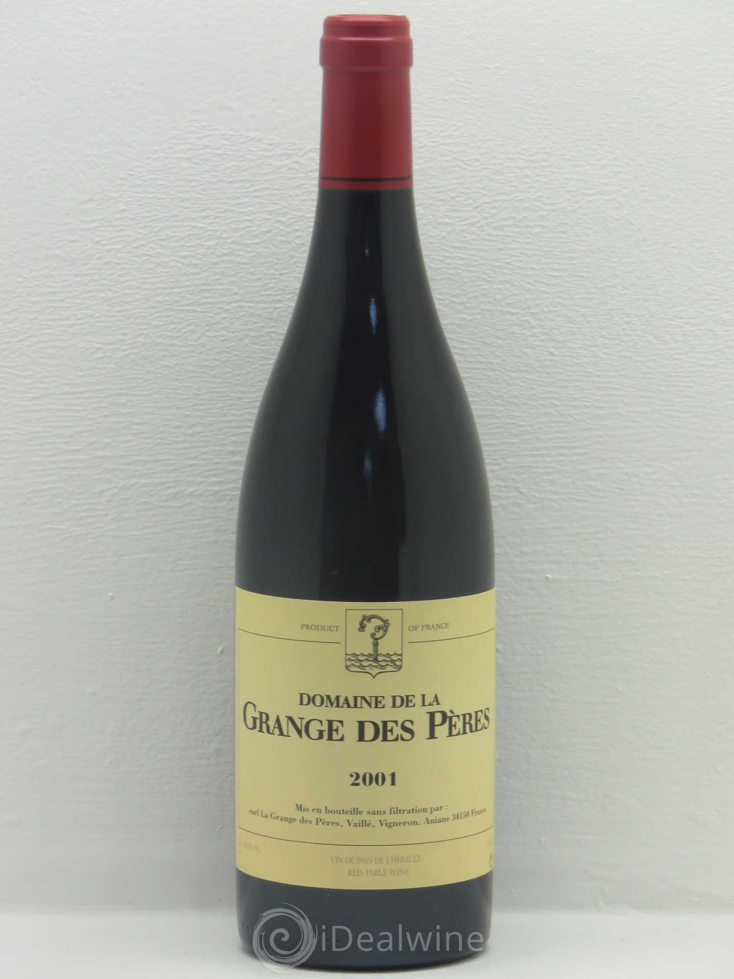 Pays d'Hérault Grange des Pères Laurent Vaillé 2001 - Lot de 1 bouteille - 0