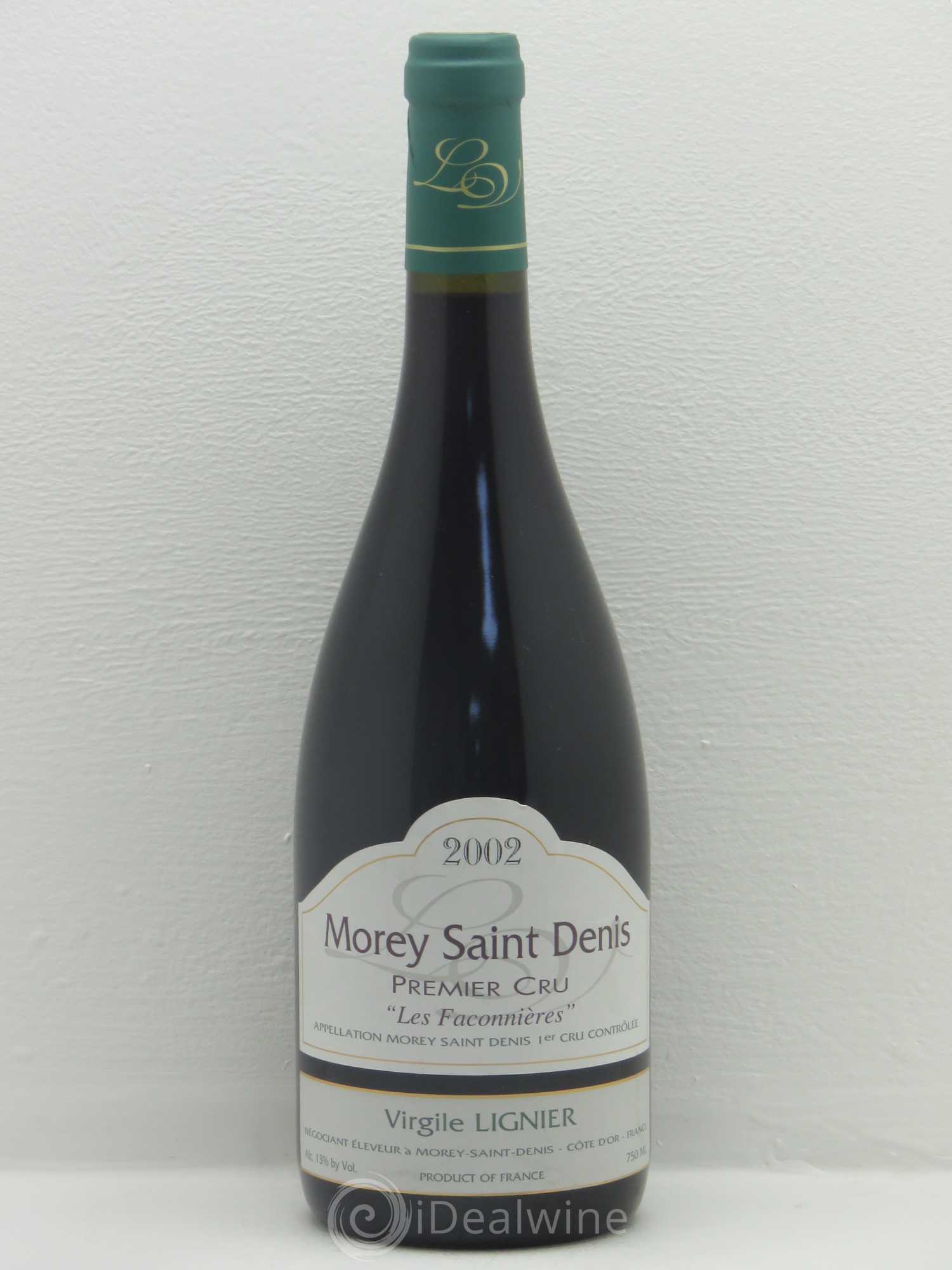Morey-Saint-Denis 1er Cru Virgile Lignier 2002 - Lot de 1 bouteille - 0