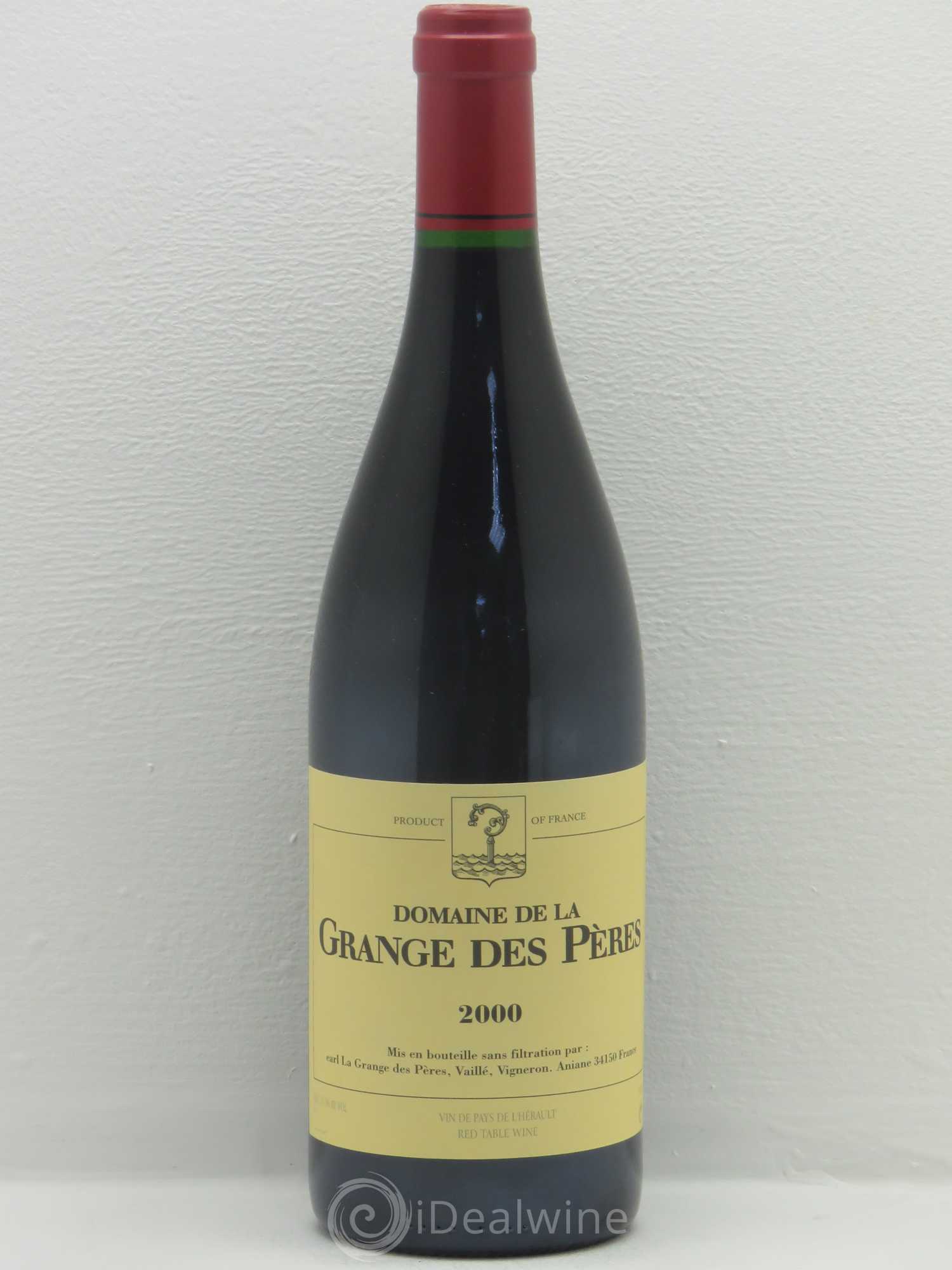 Pays d'Hérault Grange des Pères Laurent Vaillé 2000 - Lot de 1 bouteille - 0