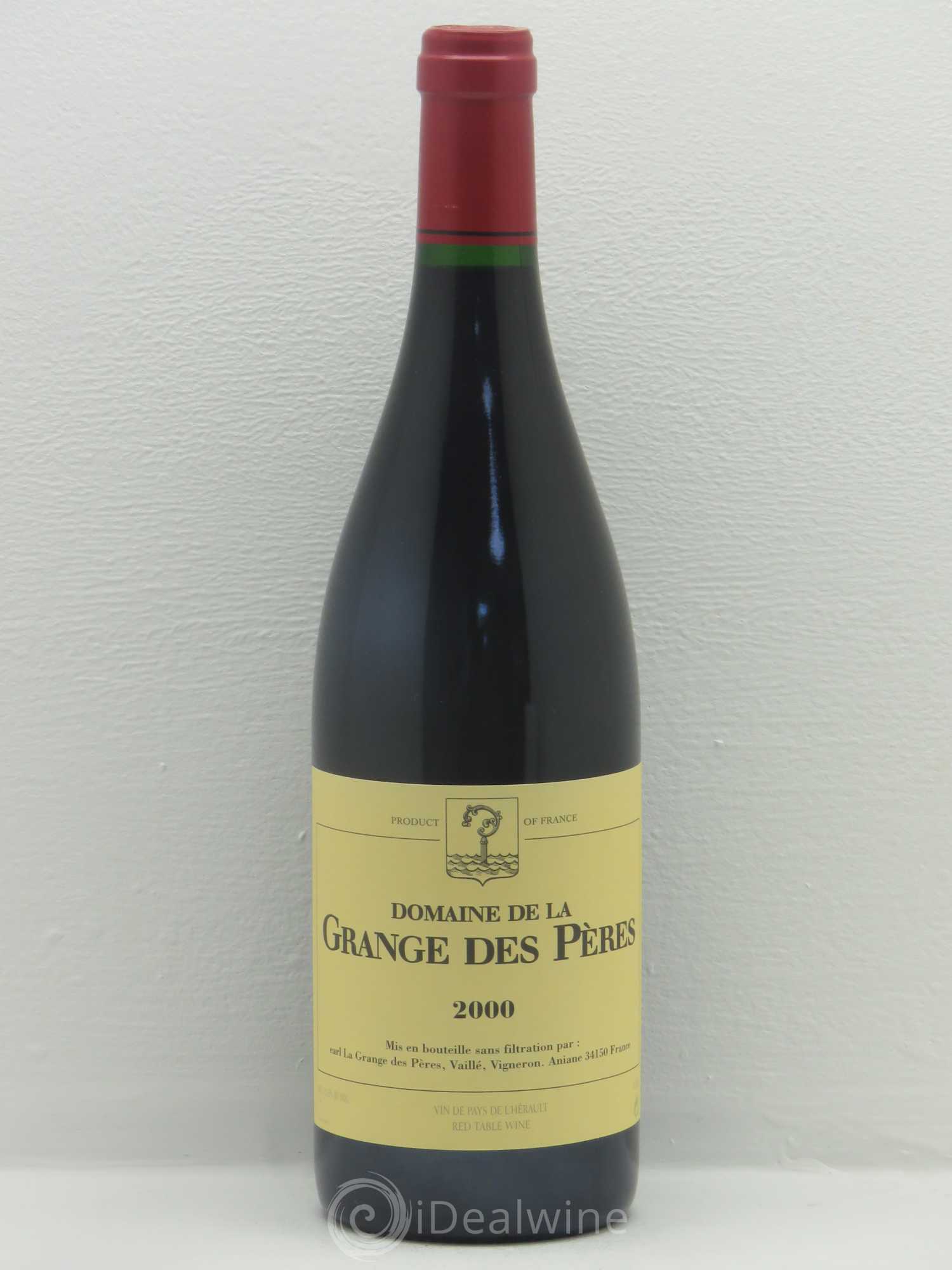 Pays d'Hérault Grange des Pères Laurent Vaillé 2000 - Lot de 1 bouteille - 0