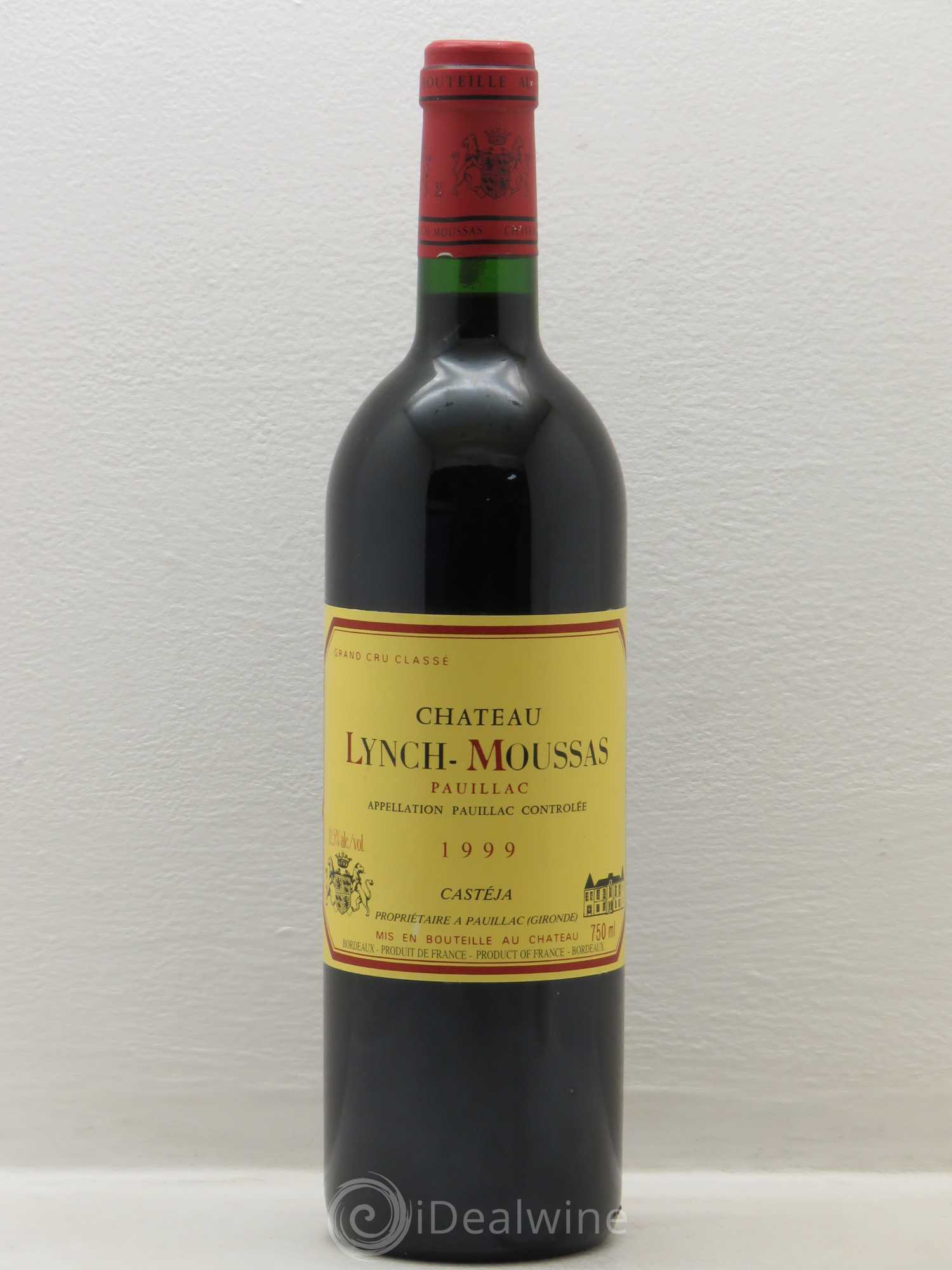 Château Lynch Moussas 5ème Grand Cru Classé 1999 - Lot de 1 bouteille - 0