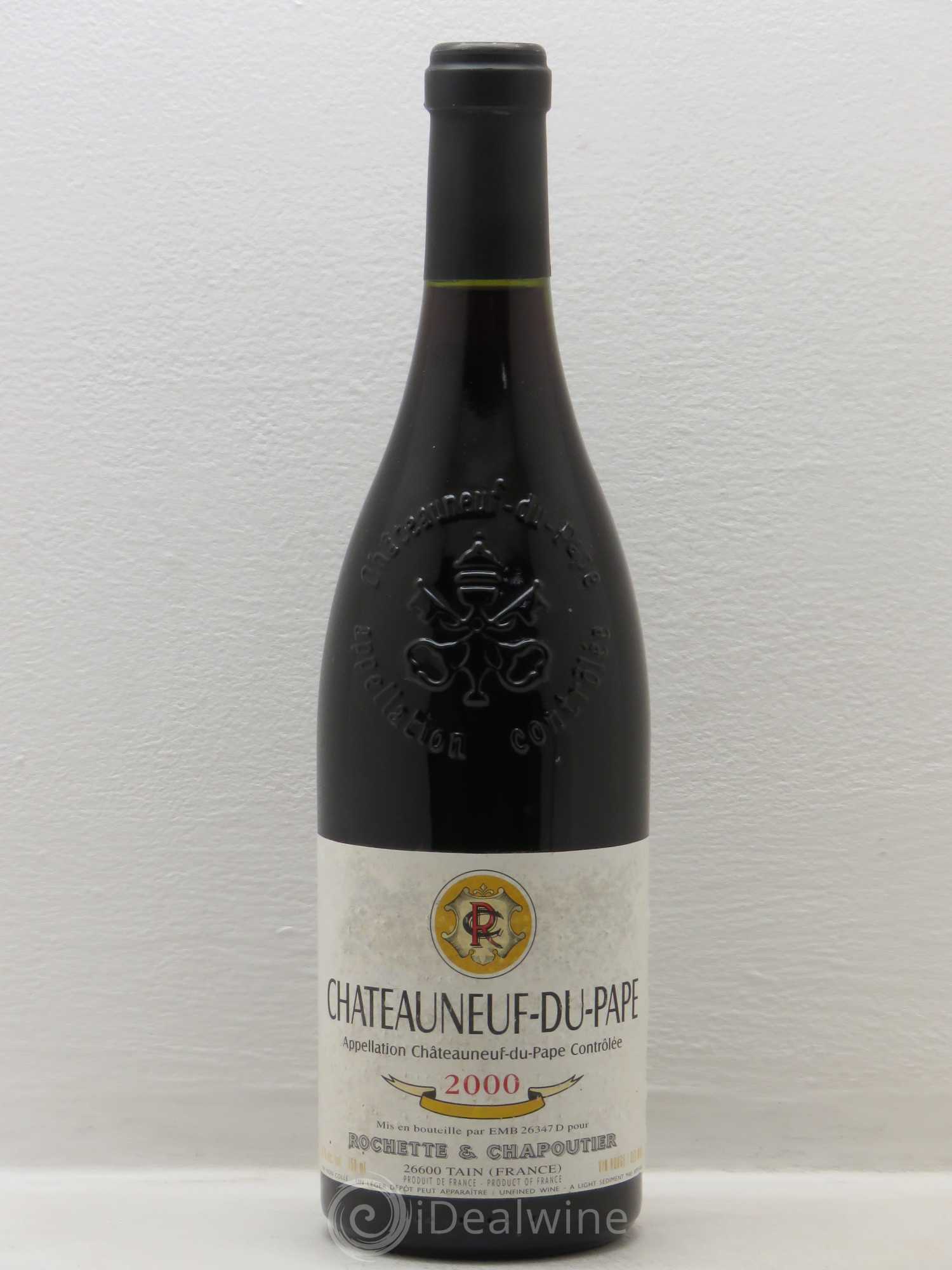 Châteauneuf-du-Pape Rochette et Chapoutier 2000 - Posten von 1 Flasche - 0