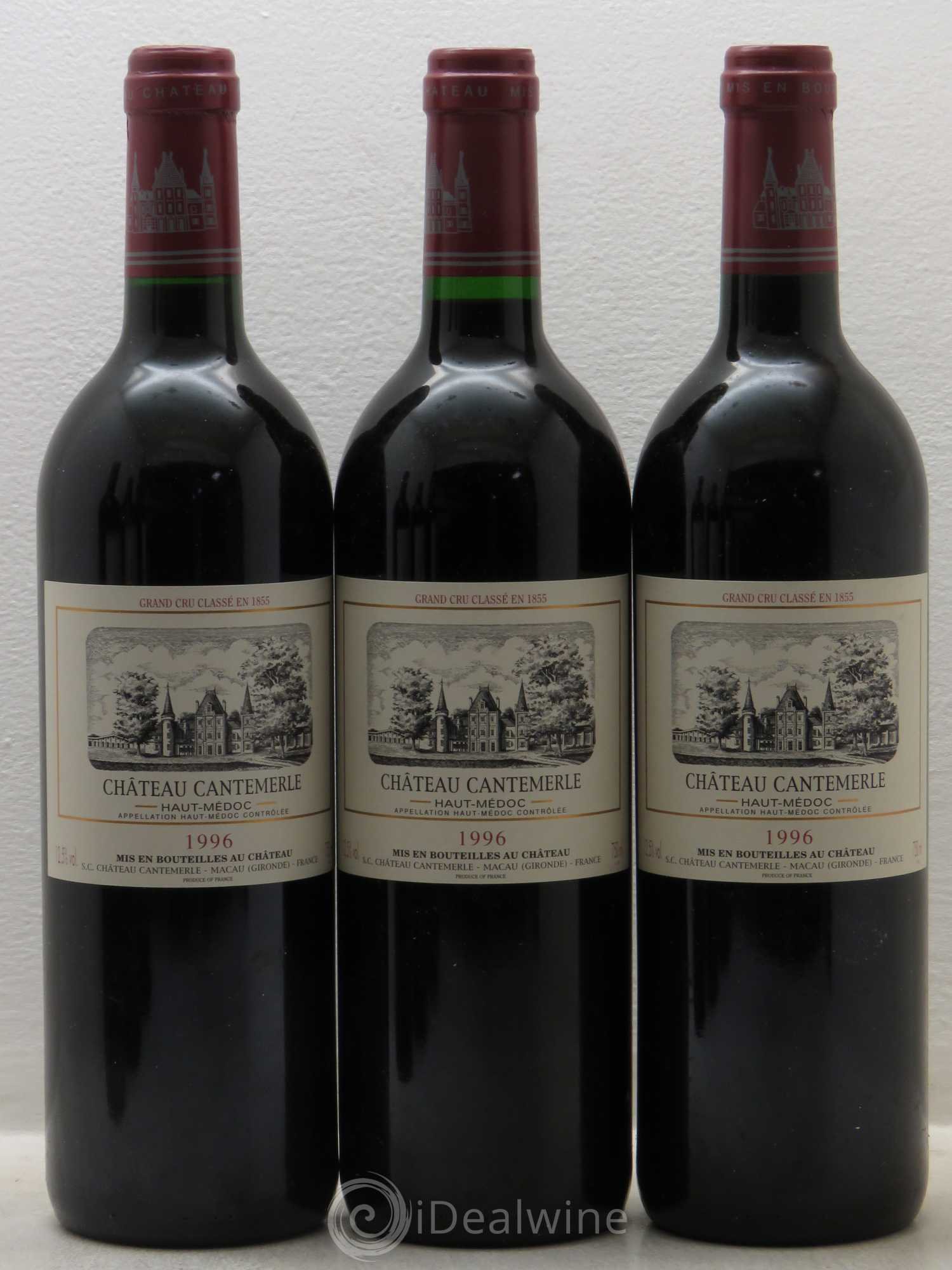 Château Cantemerle 5ème Grand Cru Classé 1996 - Lot de 6 bouteilles - 1