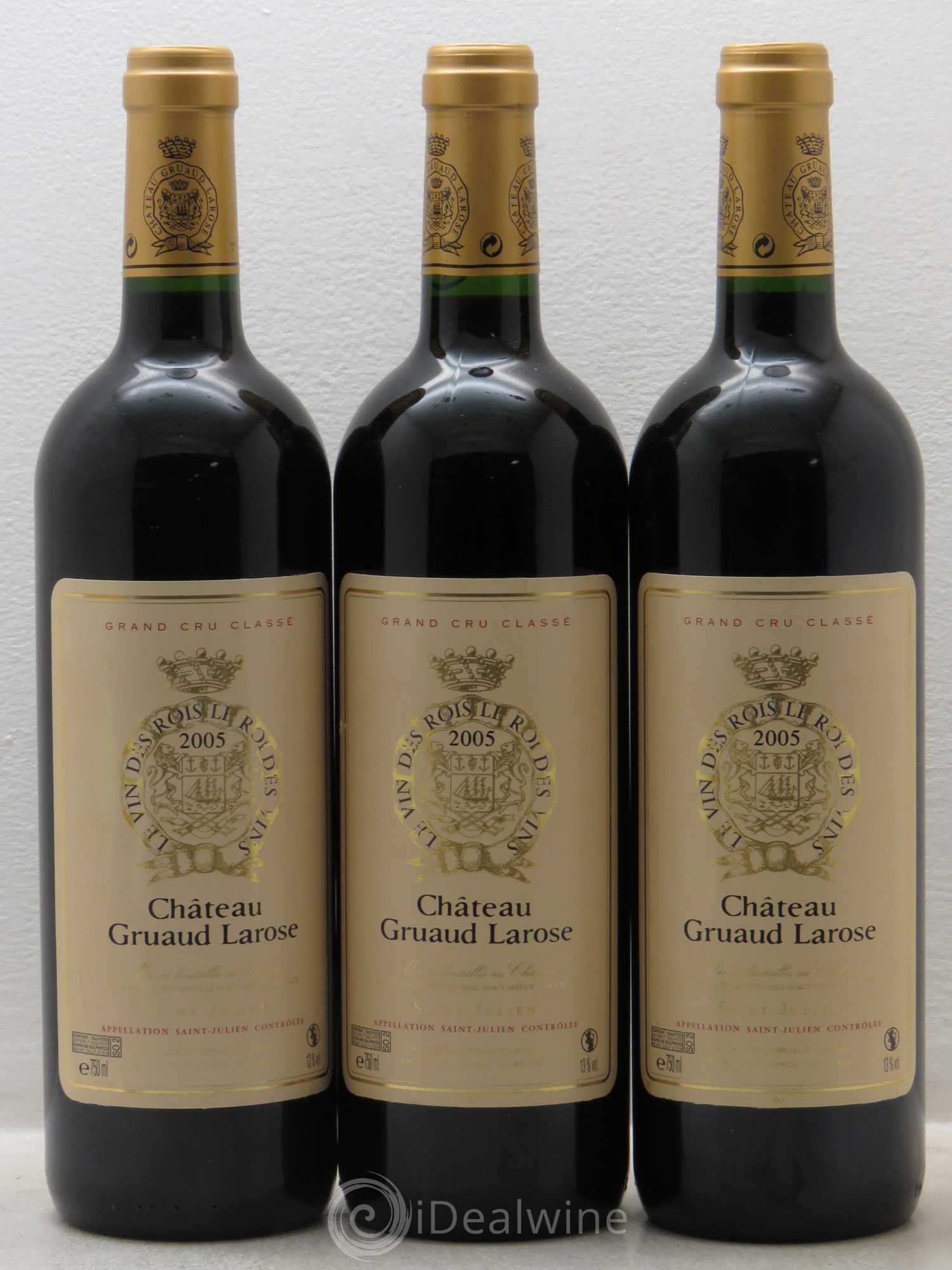 Château Gruaud Larose 2ème Grand Cru Classé 2005 - Lot de 3 bouteilles - 0