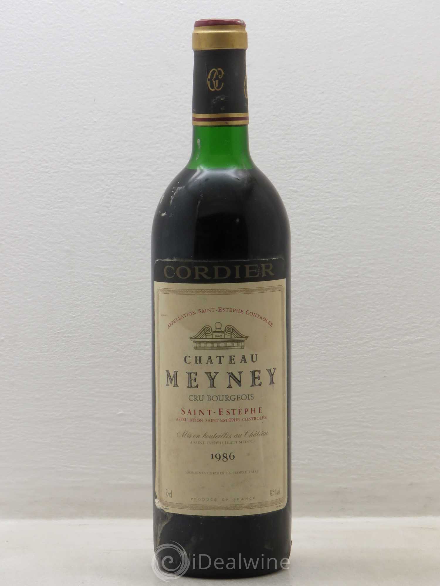 Château Meyney 1986 - Lot de 1 bouteille - 0