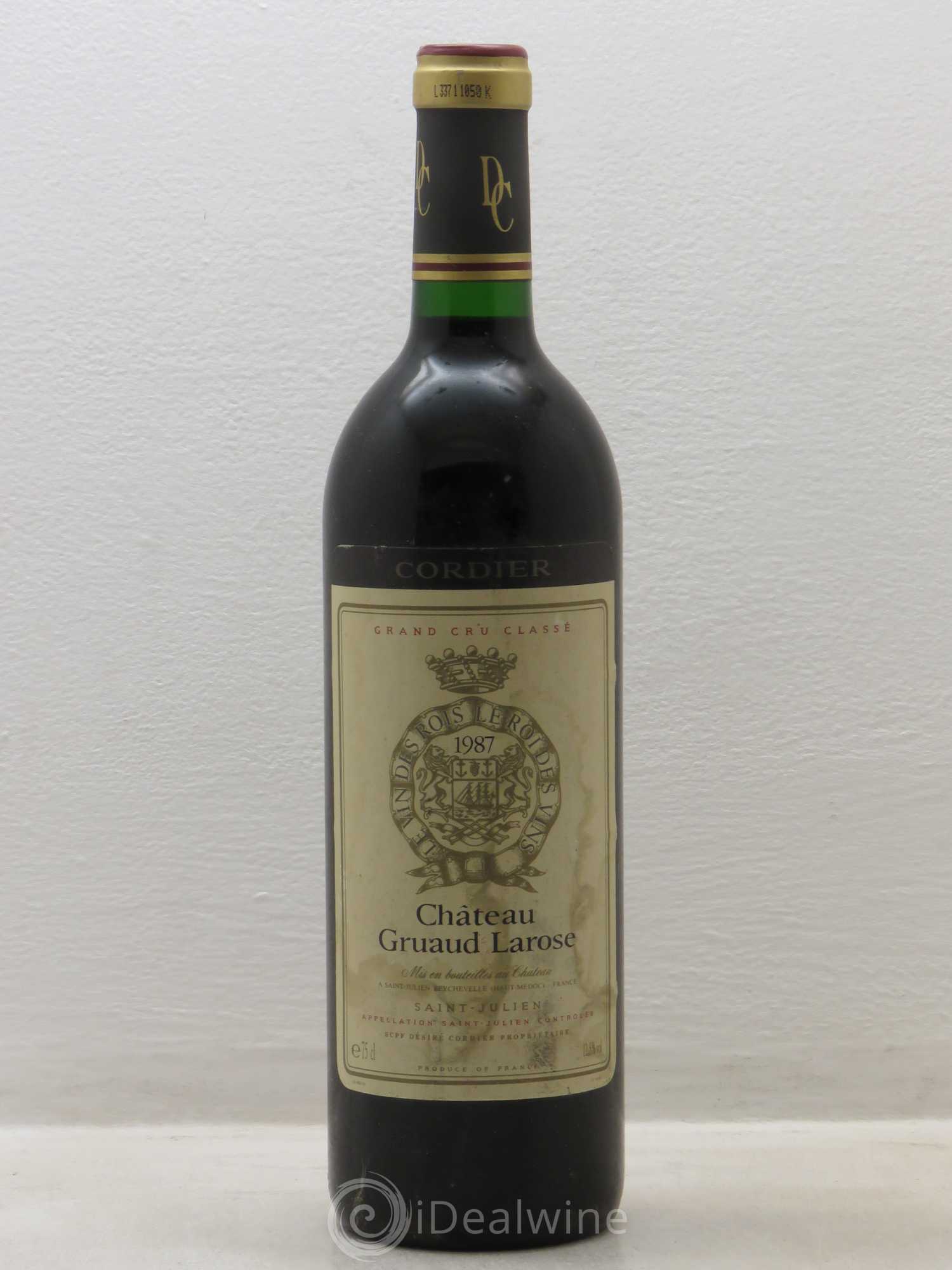 Château Gruaud Larose 2ème Grand Cru Classé 1987 - Lot de 1 bouteille - 0
