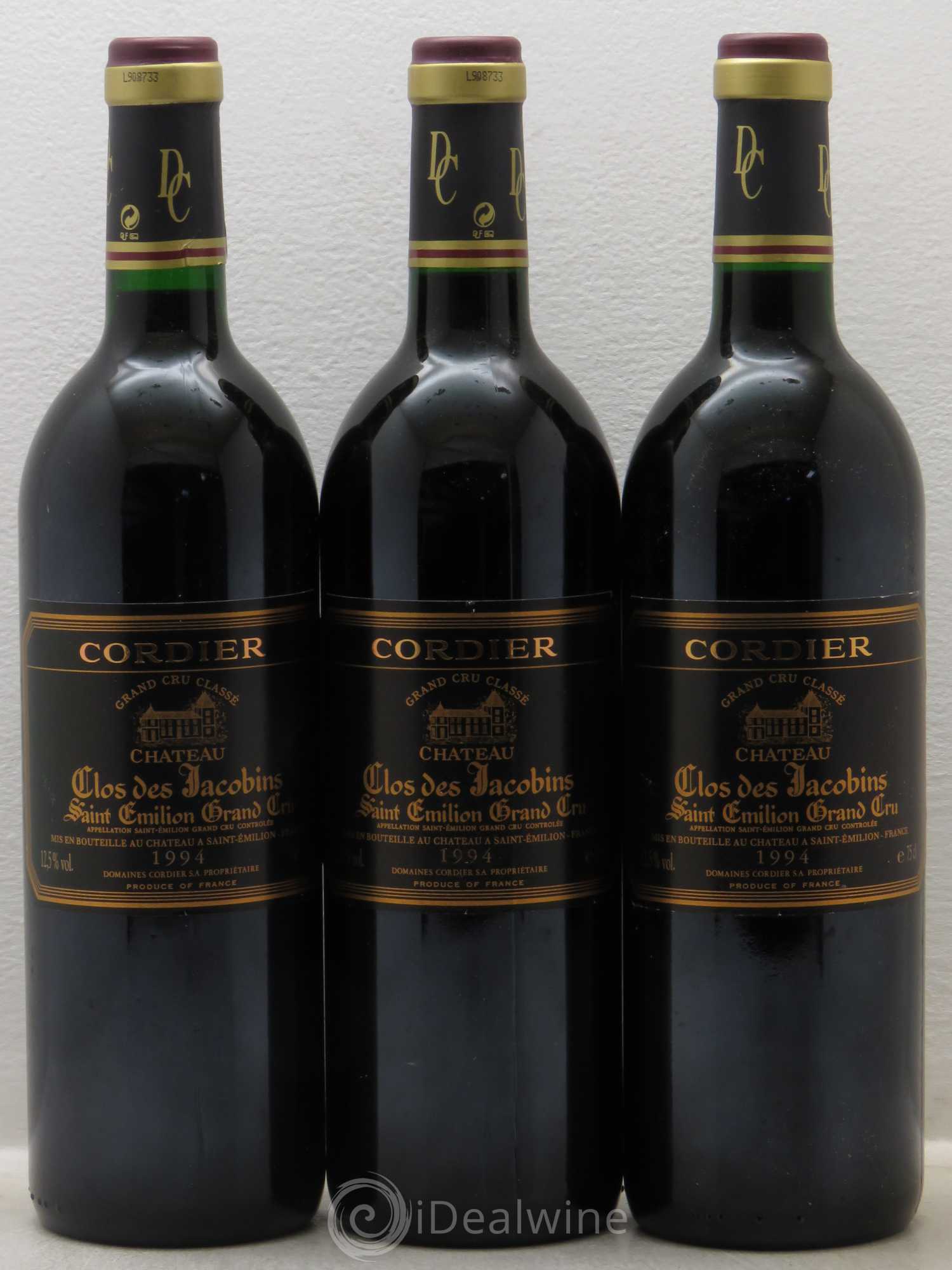 Château Clos des Jacobins Grand Cru Classé 1994 - Lot de 6 bouteilles - 2
