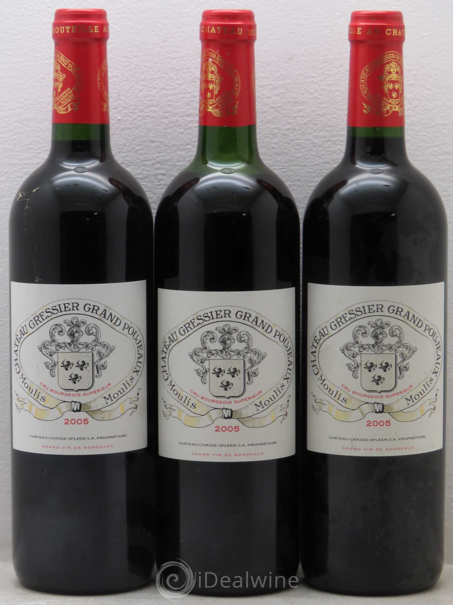 Château Gressier Grand Poujeaux Cru Bourgeois 2005 - Lotto di 6 bottiglie - 2
