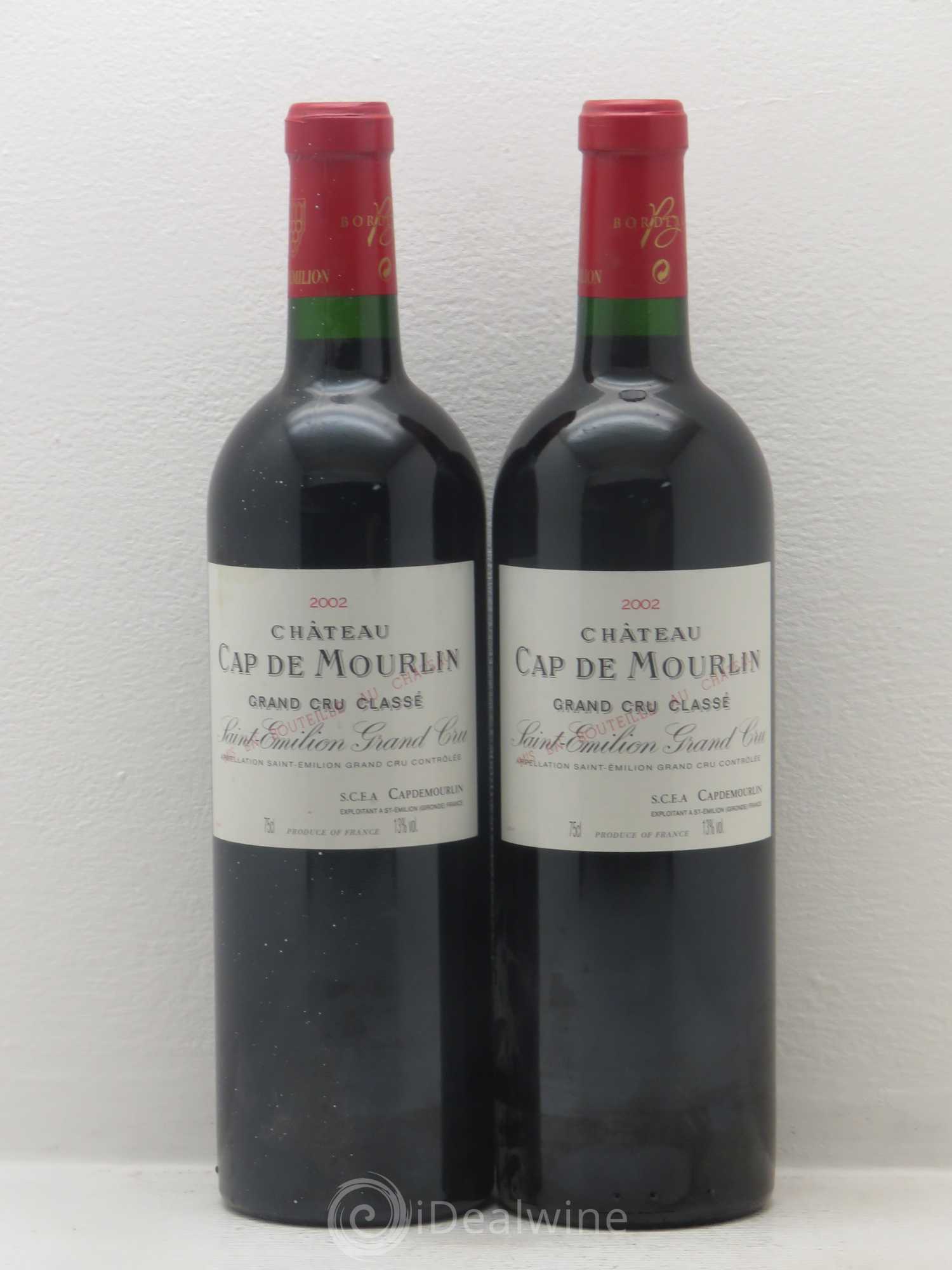 Château Cap de Mourlin Grand Cru Classé 2002 - Lot de 5 bouteilles - 2