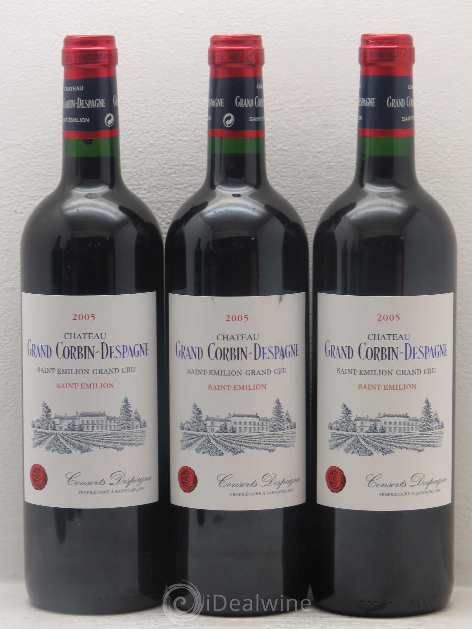 Château Grand Corbin Despagne Grand Cru Classé 2005 - Lot de 6 bouteilles - 1