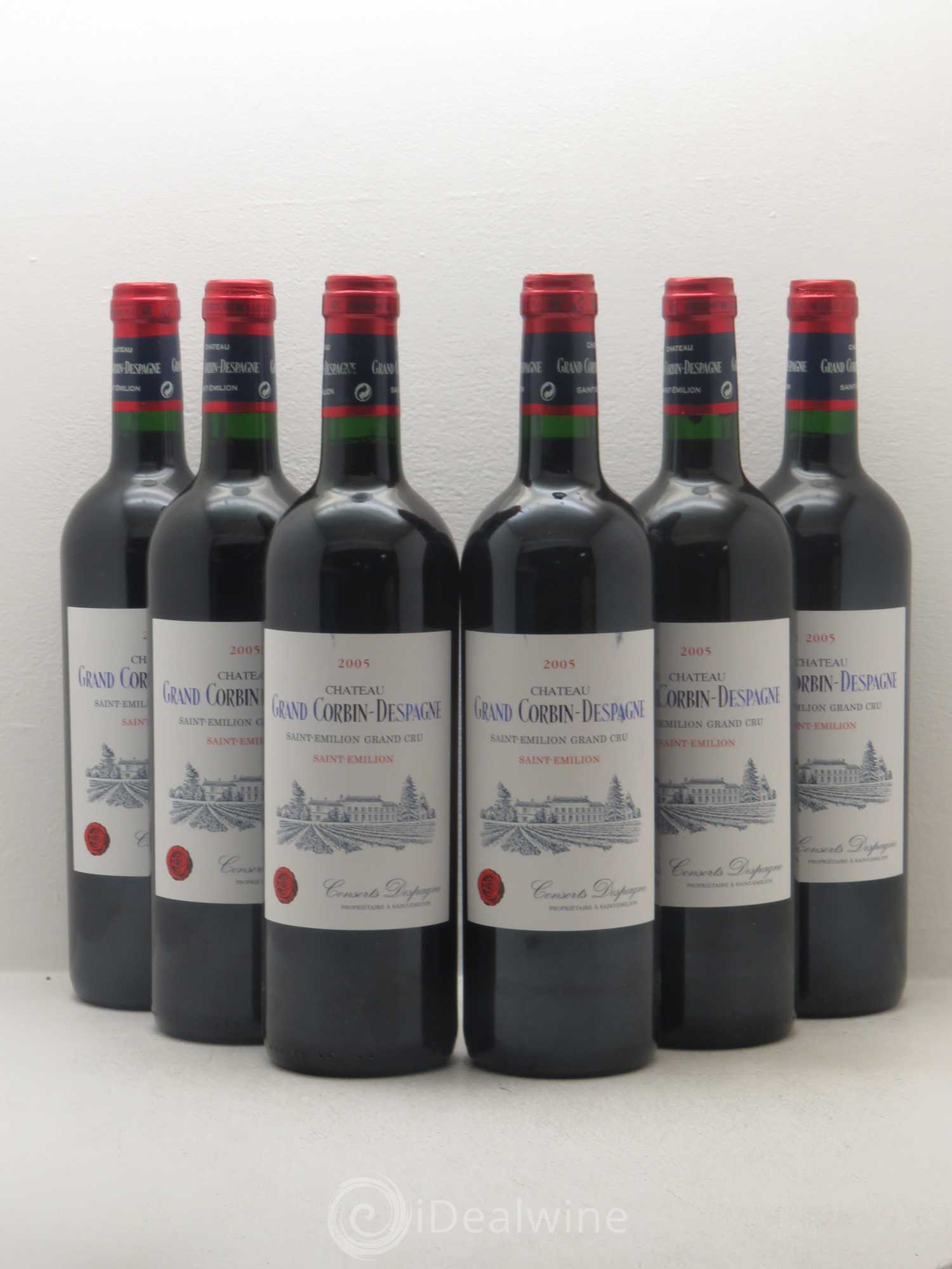 Château Grand Corbin Despagne Grand Cru Classé 2005 - Lot de 6 bouteilles - 0