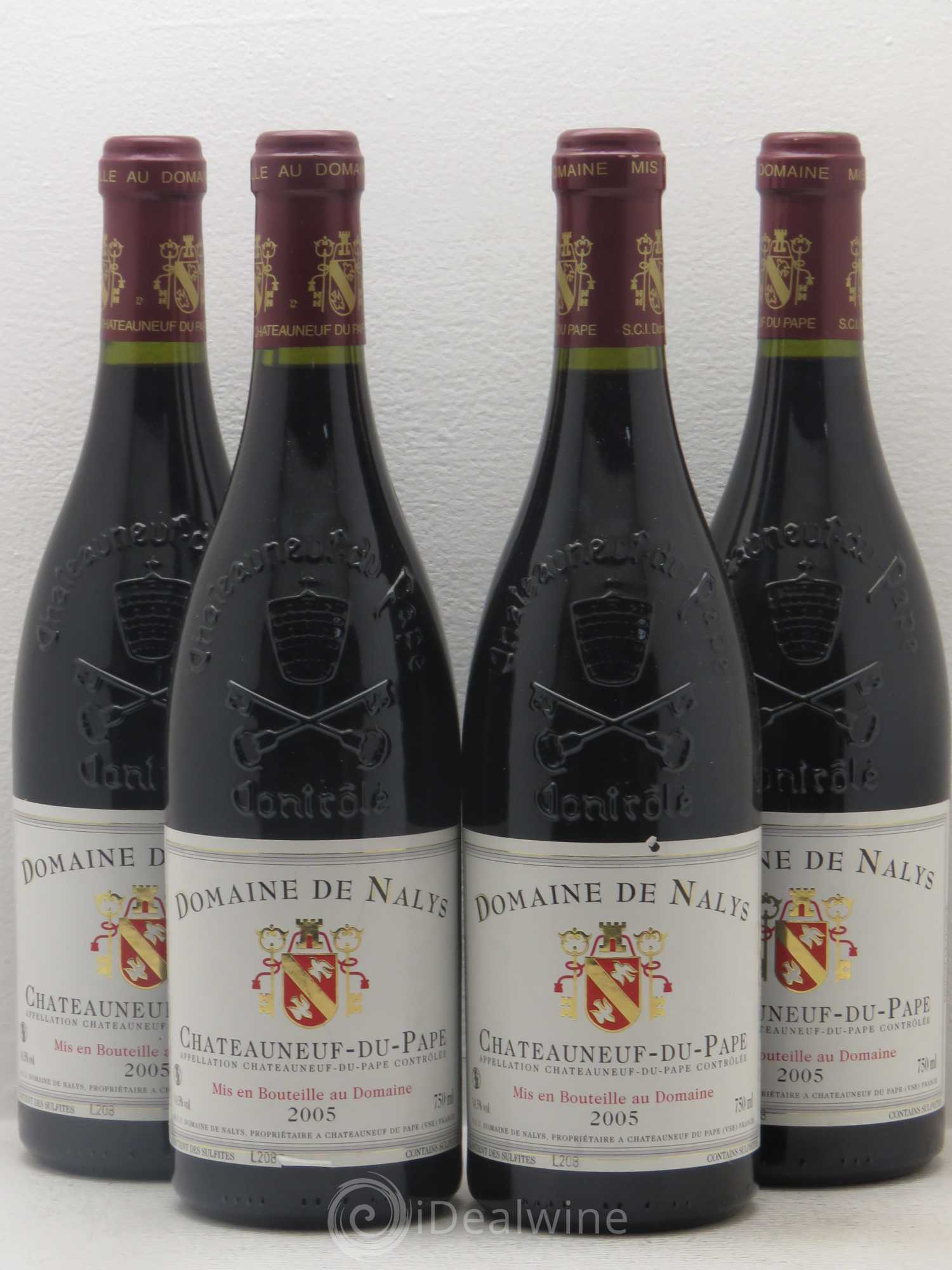 Châteauneuf-du-Pape Château de Nalys 2005 - Lot de 4 bouteilles - 0